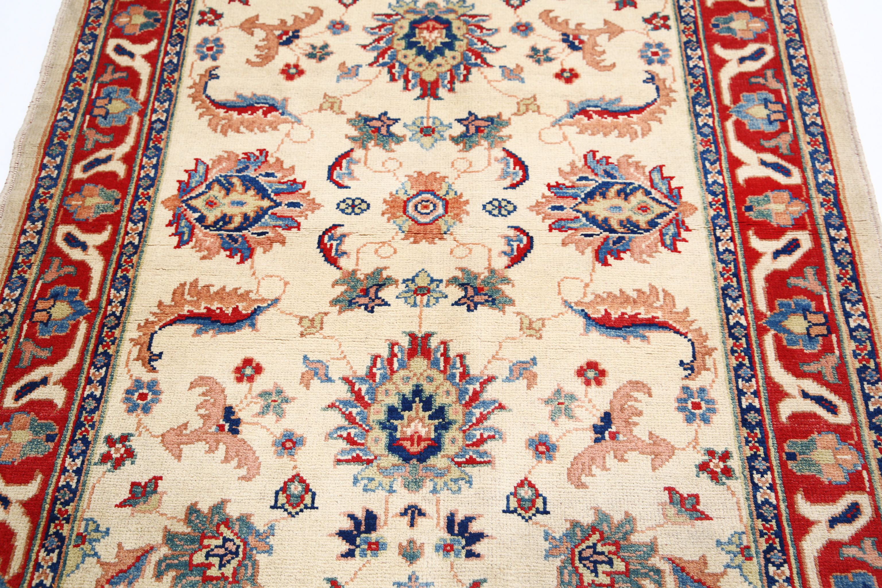 Hand Knotted Ziegler Farhan Gul Wool Rug - 4'9'' x 5'9''