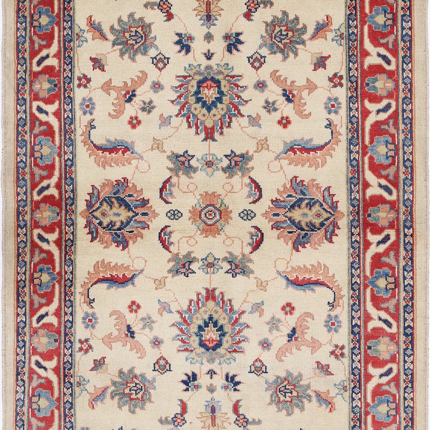 Hand Knotted Ziegler Farhan Gul Wool Rug - 4'9'' x 5'9''