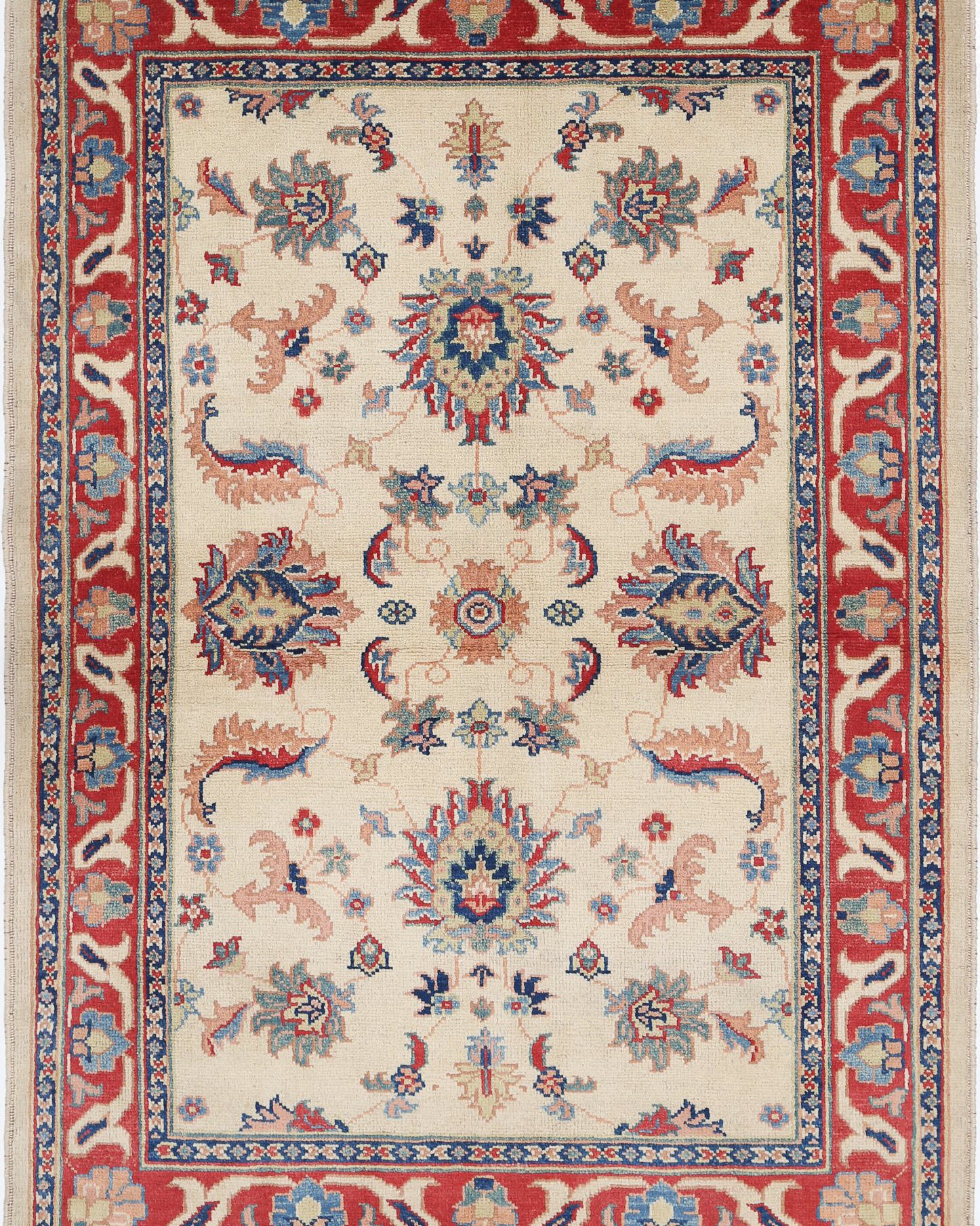 Hand Knotted Ziegler Farhan Gul Wool Rug - 4'9'' x 5'9''