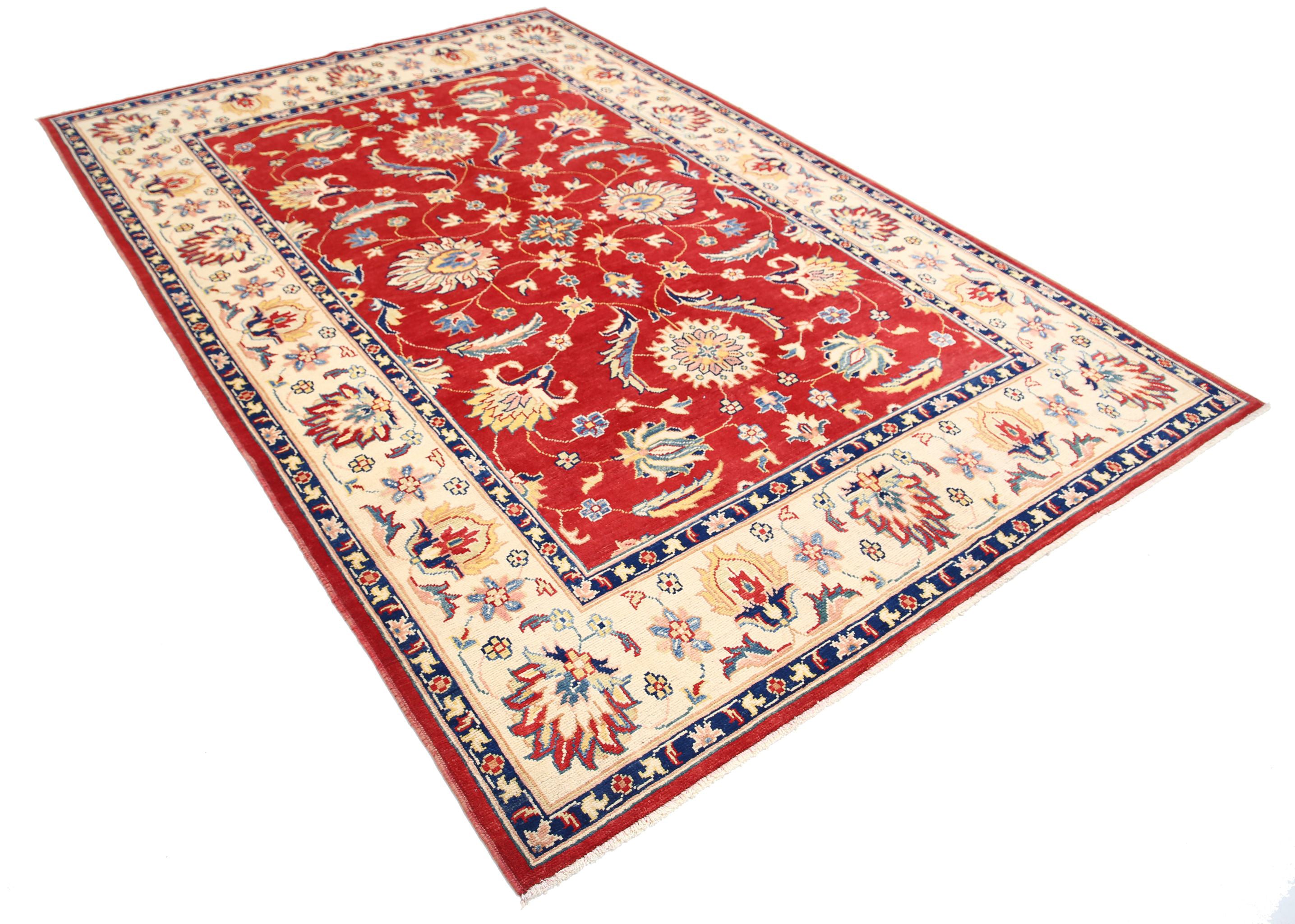 Hand Knotted Ziegler Farhan Gul Wool Rug - 6'6'' x 10'1''