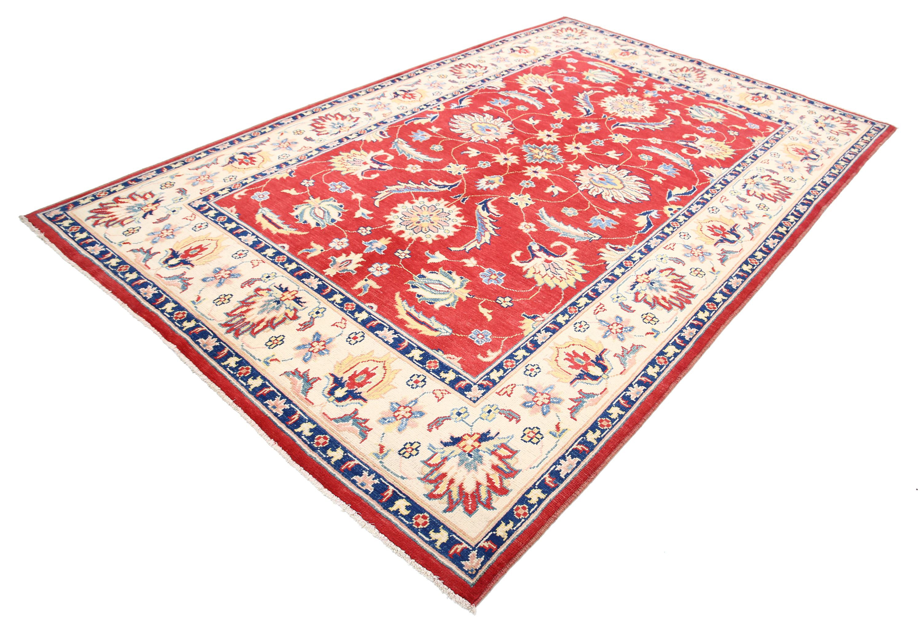 Hand Knotted Ziegler Farhan Gul Wool Rug - 6'6'' x 10'1''