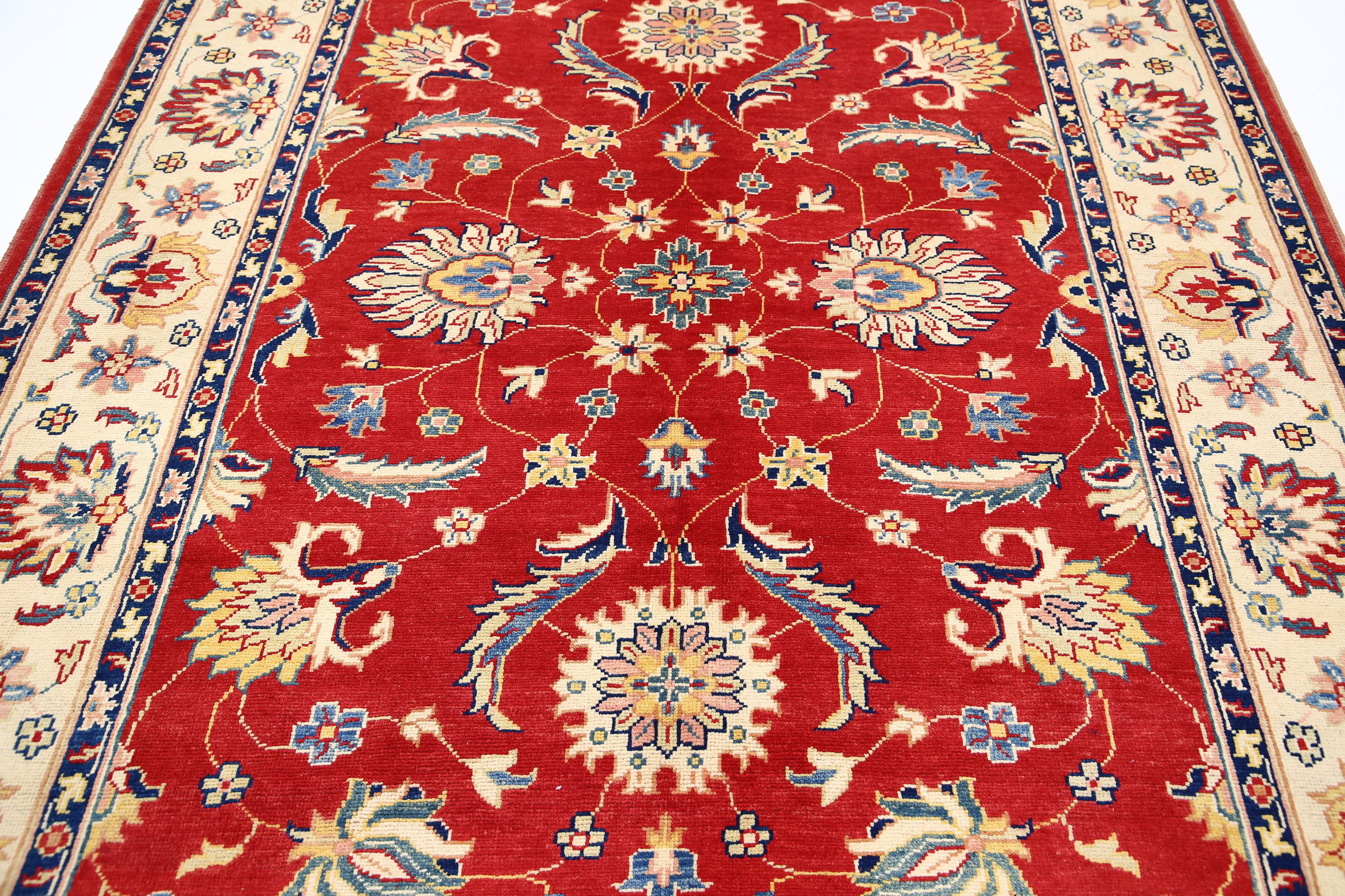 Hand Knotted Ziegler Farhan Gul Wool Rug - 6'6'' x 10'1''