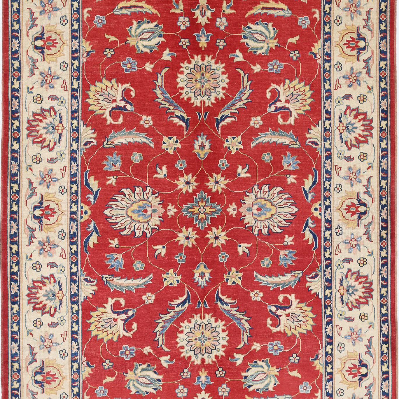 Hand Knotted Ziegler Farhan Gul Wool Rug - 6'6'' x 10'1''