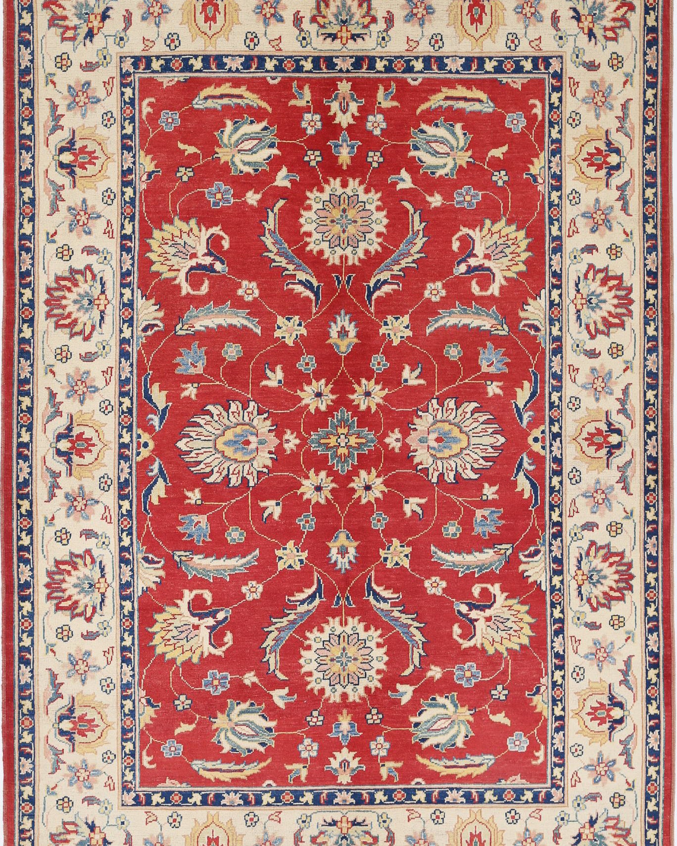Hand Knotted Ziegler Farhan Gul Wool Rug - 6'6'' x 10'1''