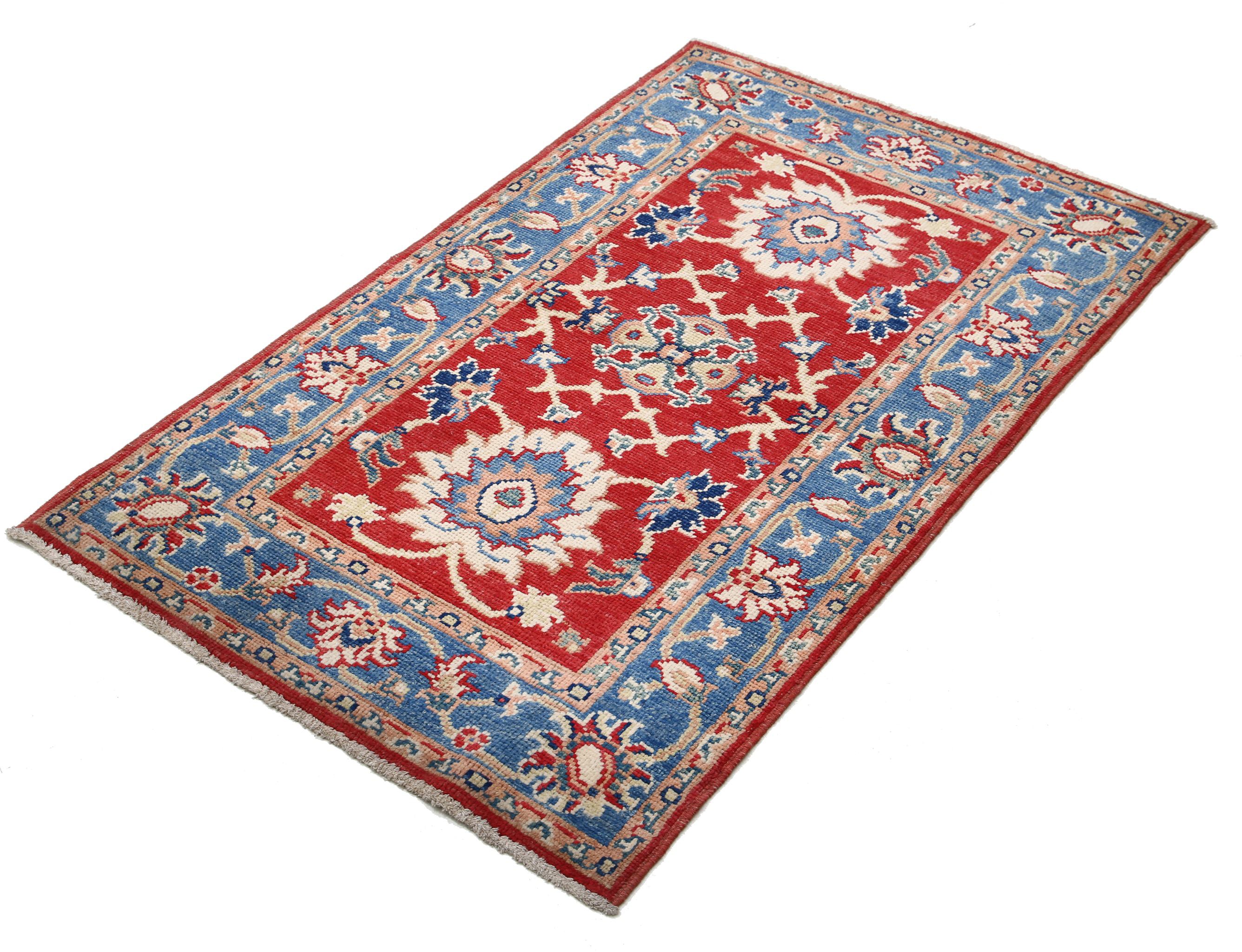 Hand Knotted Ziegler Farhan Gul Wool Rug - 4'1'' x 6'0''