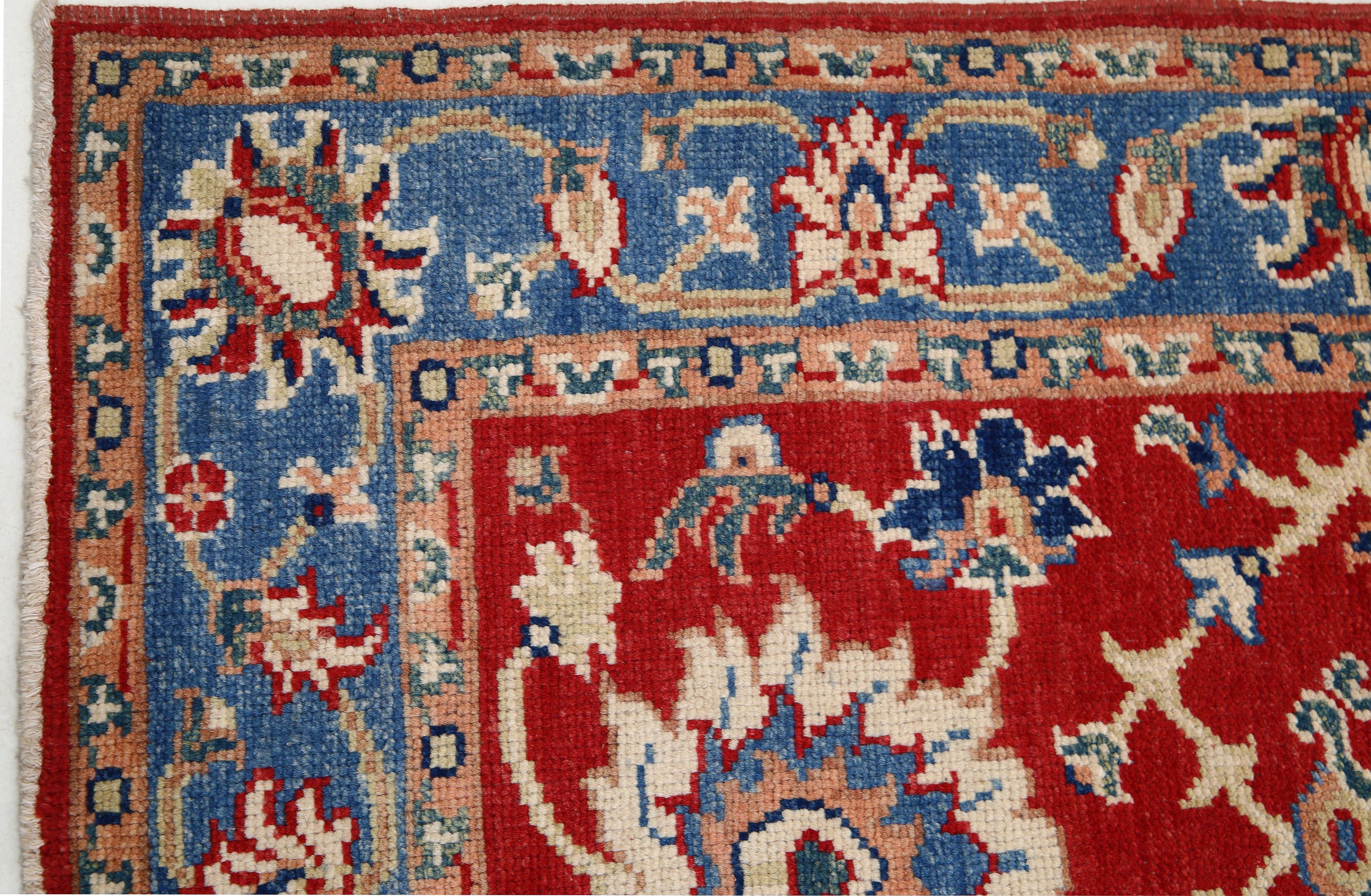 Hand Knotted Ziegler Farhan Gul Wool Rug - 4'1'' x 6'0''