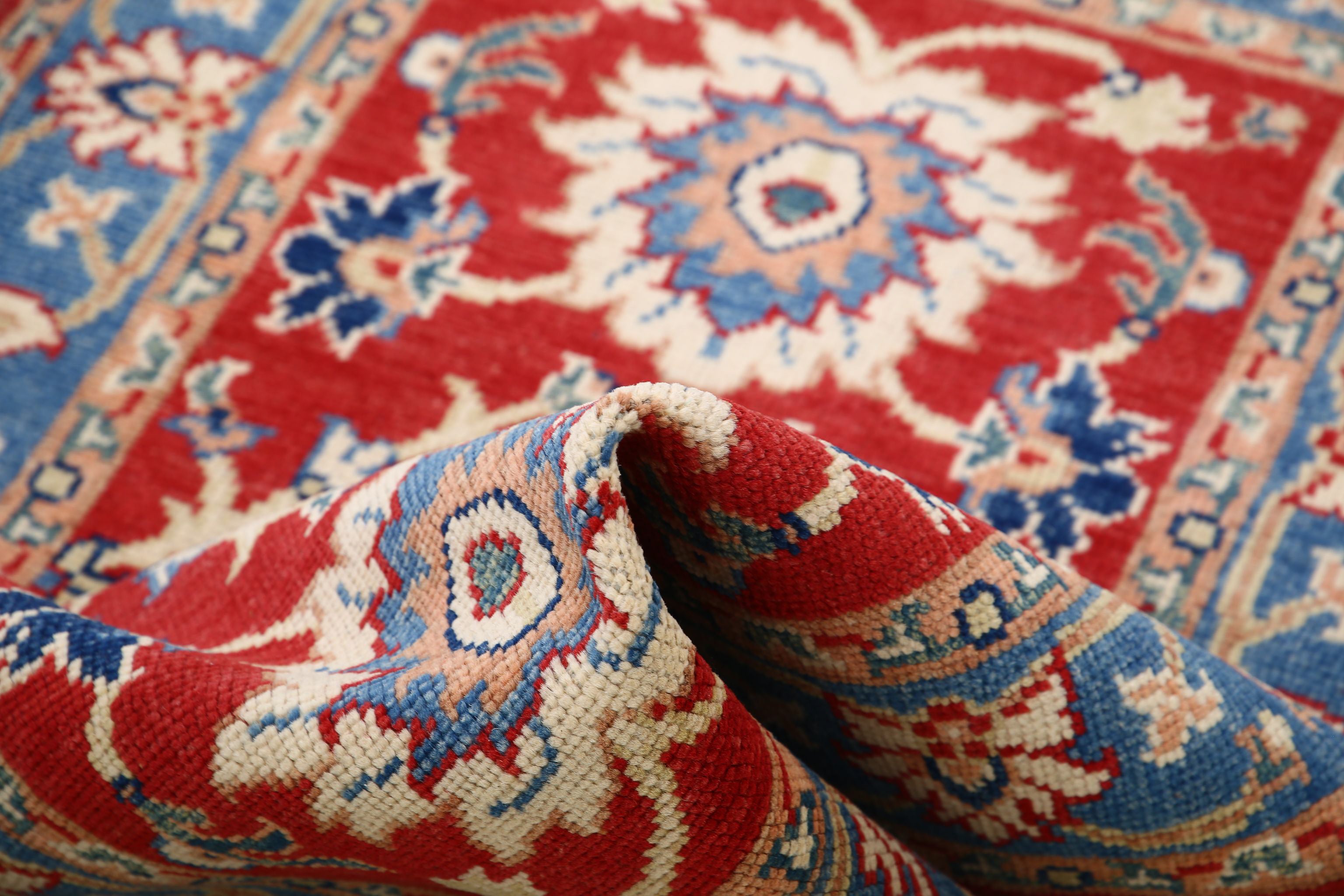 Hand Knotted Ziegler Farhan Gul Wool Rug - 4'1'' x 6'0''