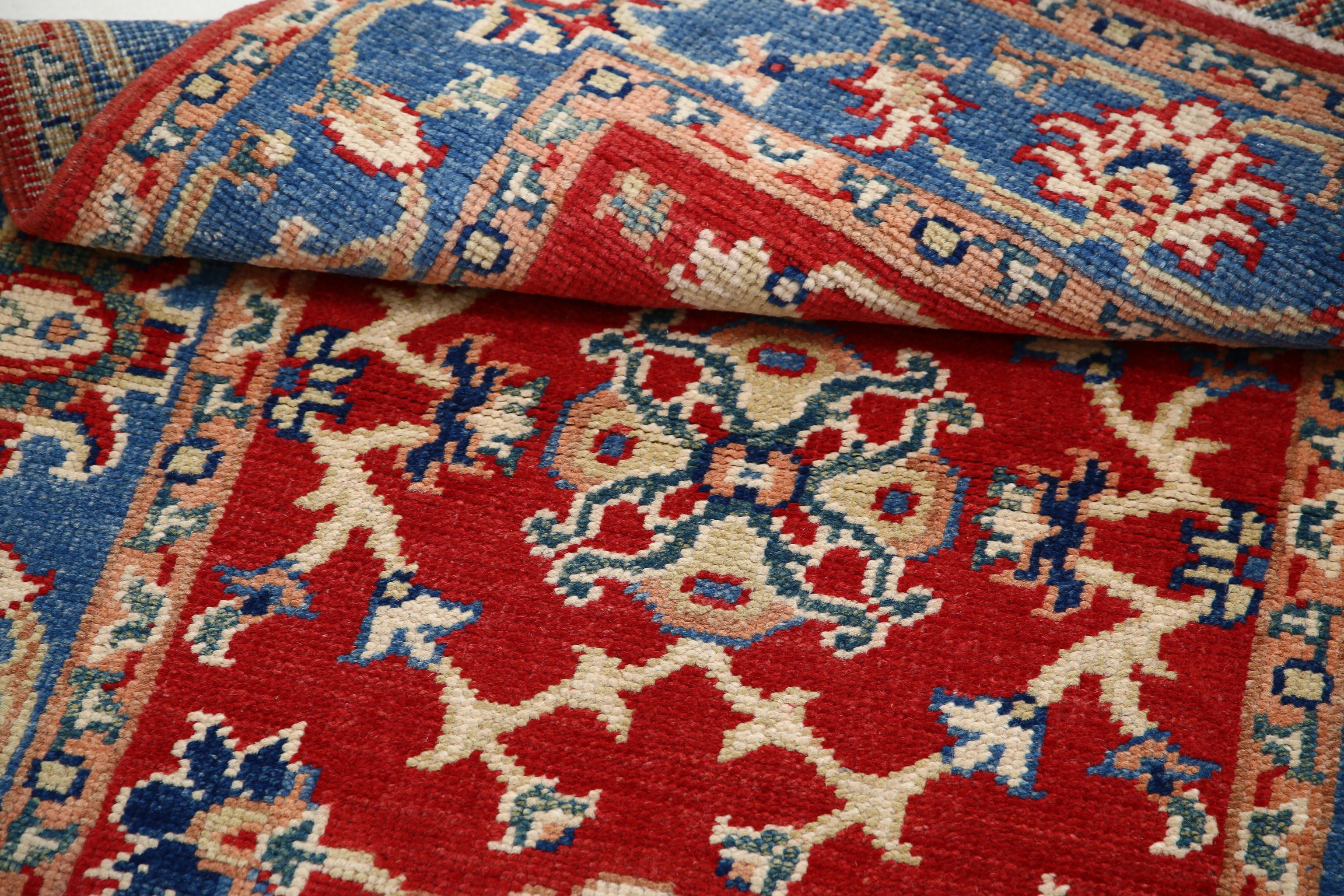 Hand Knotted Ziegler Farhan Gul Wool Rug - 4'1'' x 6'0''