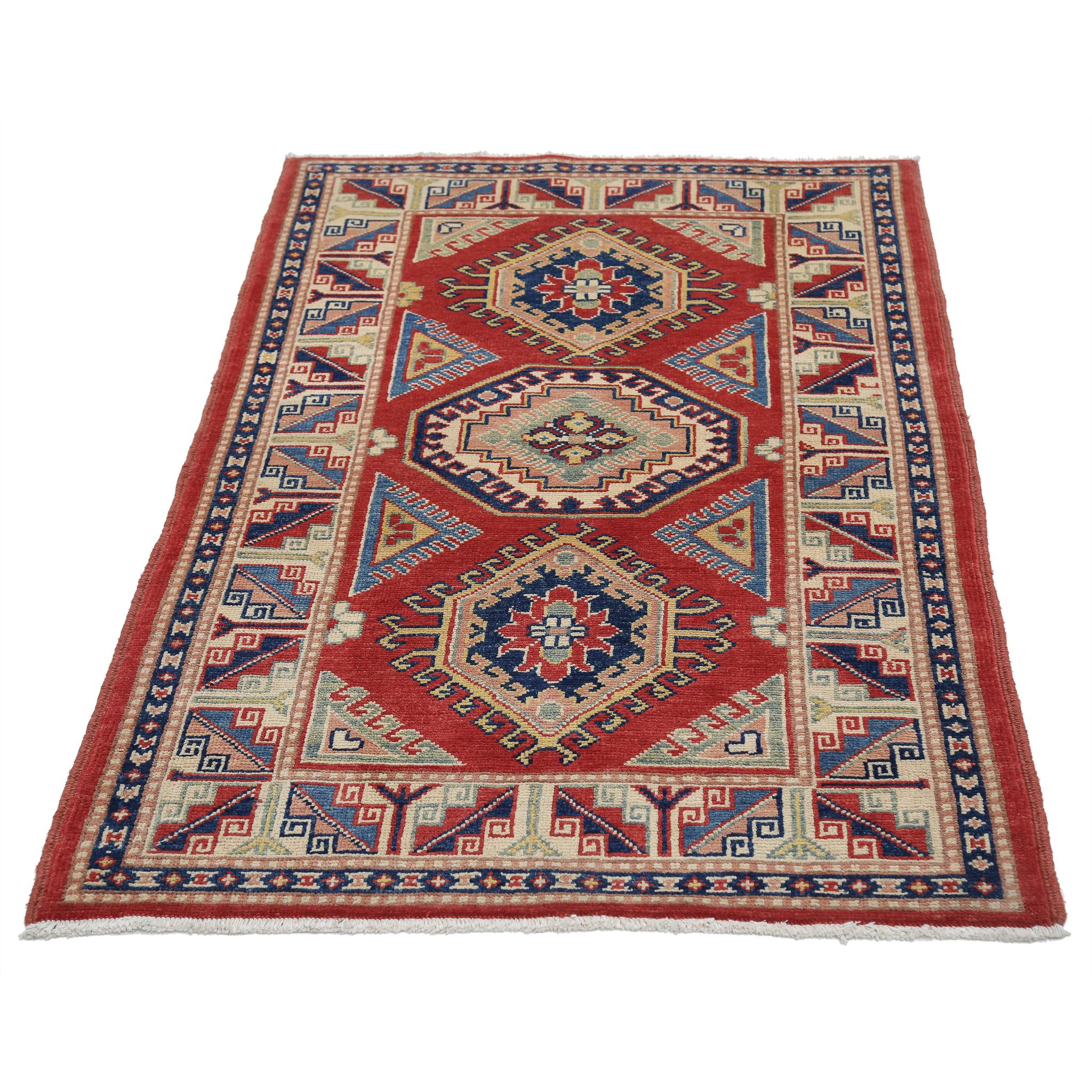 Hand Knotted Ziegler Farhan Gul Wool Rug - 3'0'' x 4'10''