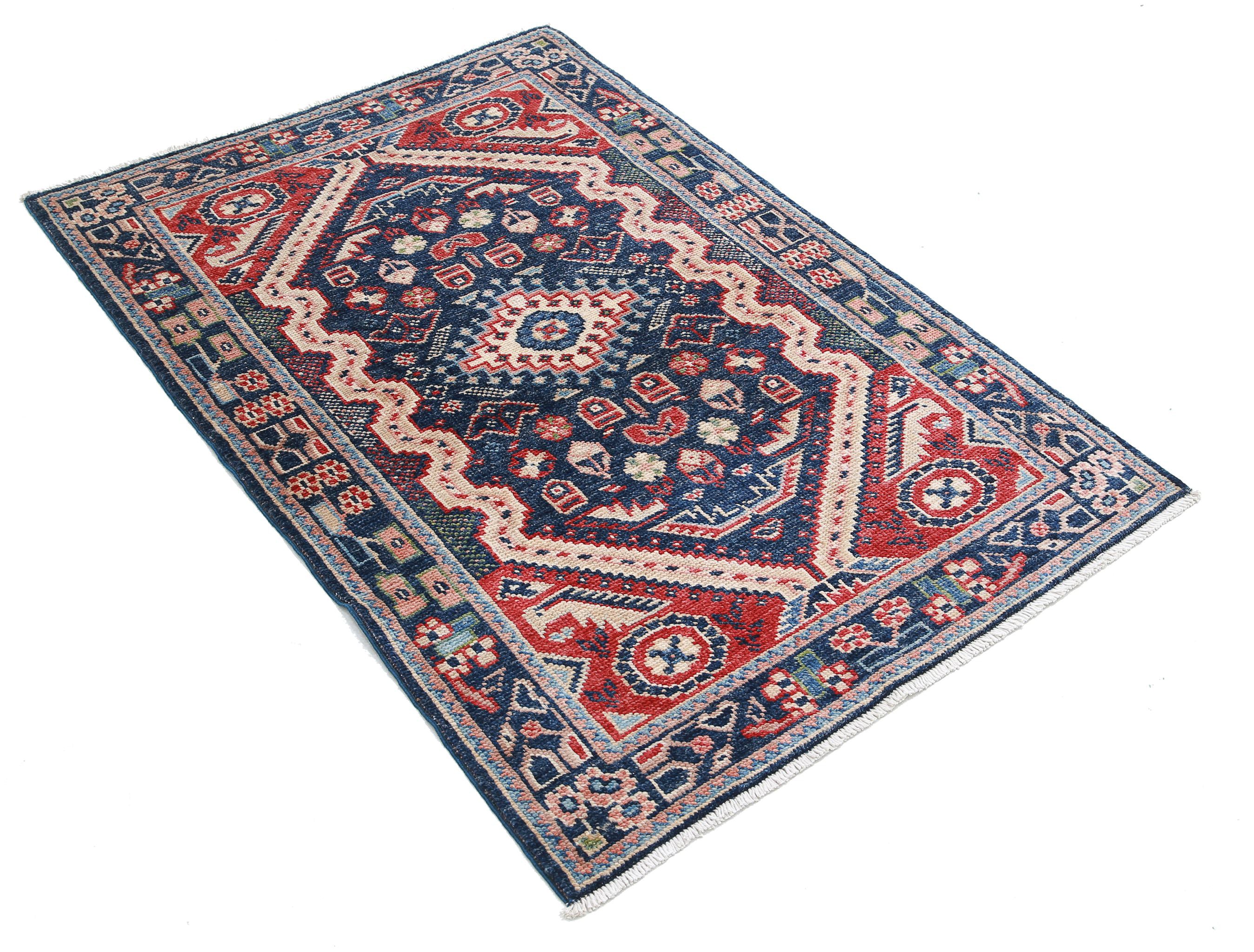 Alfombra de lana Ziegler Farhan Gul anudada a mano - 3'4'' x 4'10''