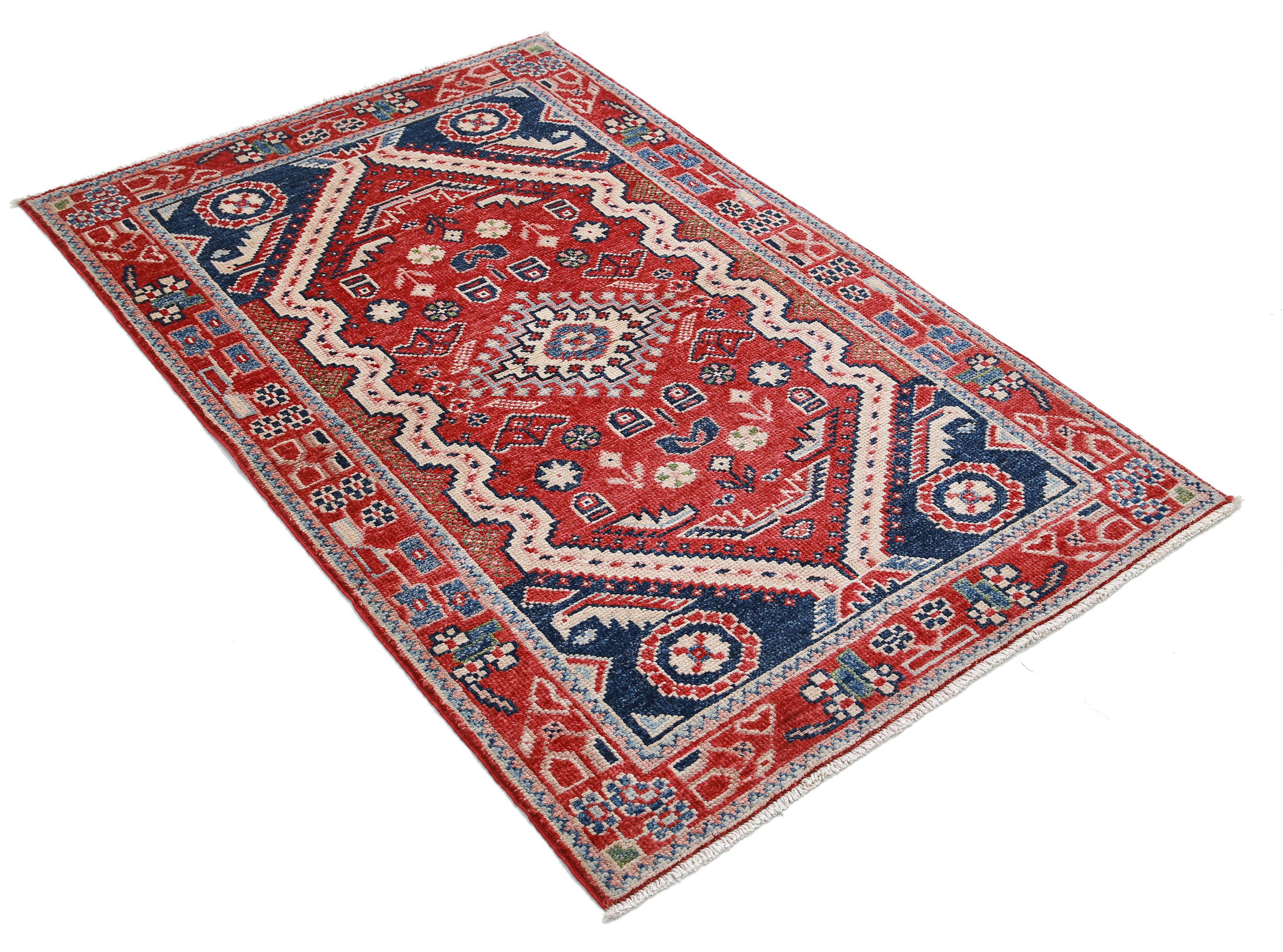 Hand Knotted Ziegler Farhan Gul Wool Rug - 3'4'' x 5'0''