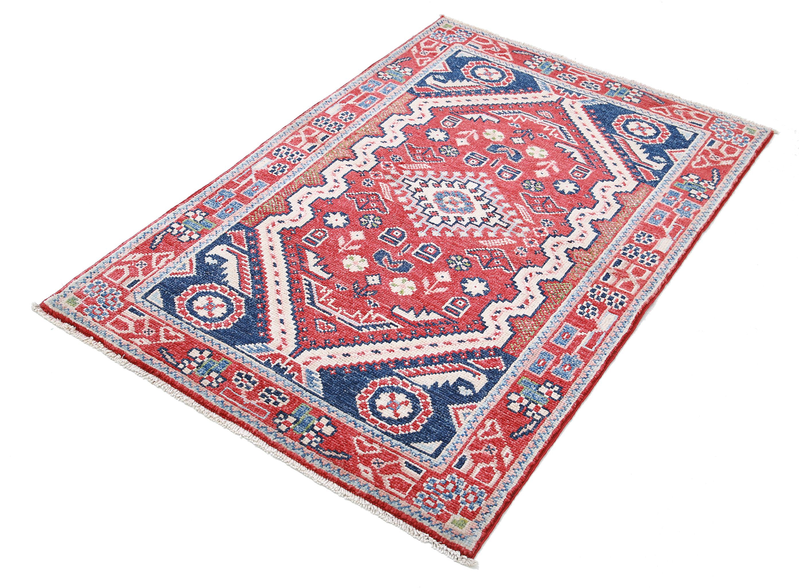 Hand Knotted Ziegler Farhan Gul Wool Rug - 3'4'' x 5'0''