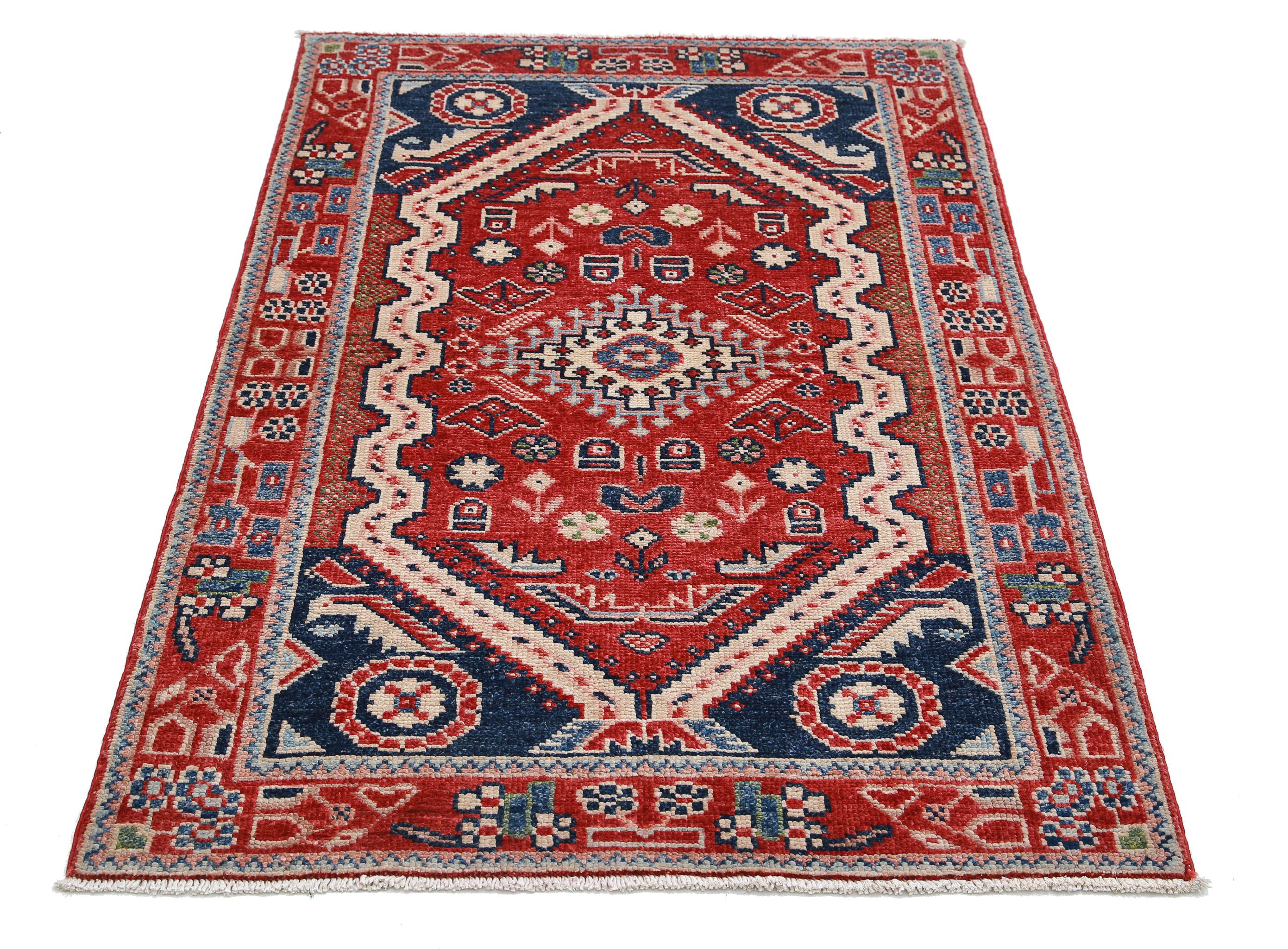 Hand Knotted Ziegler Farhan Gul Wool Rug - 3'4'' x 5'0''
