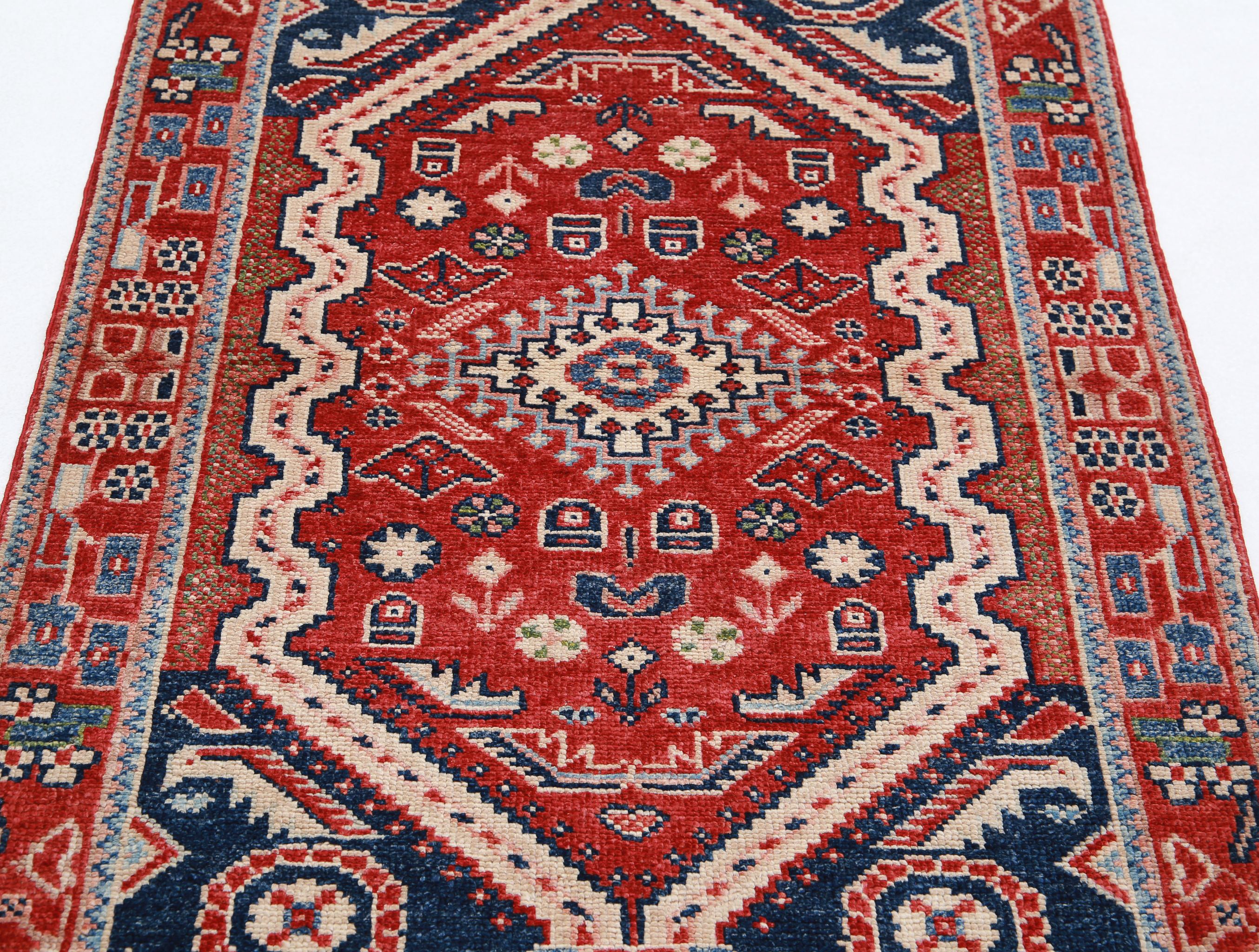 Hand Knotted Ziegler Farhan Gul Wool Rug - 3'4'' x 5'0''