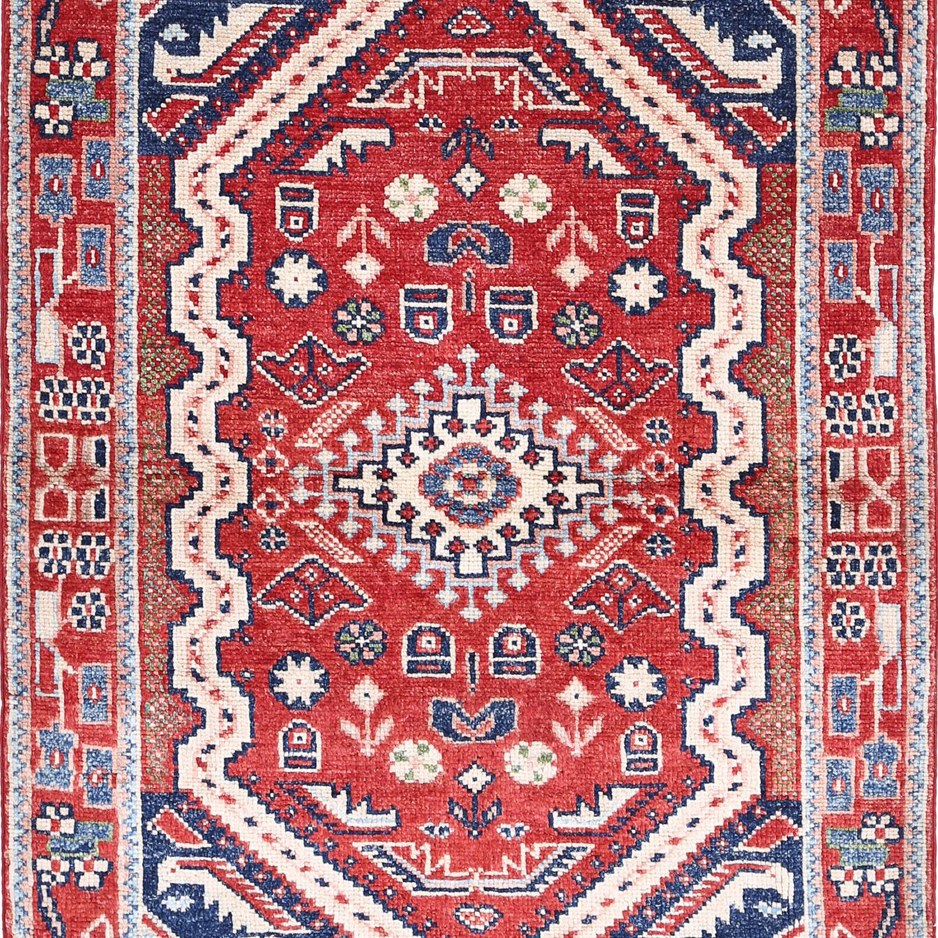 Hand Knotted Ziegler Farhan Gul Wool Rug - 3'4'' x 5'0''