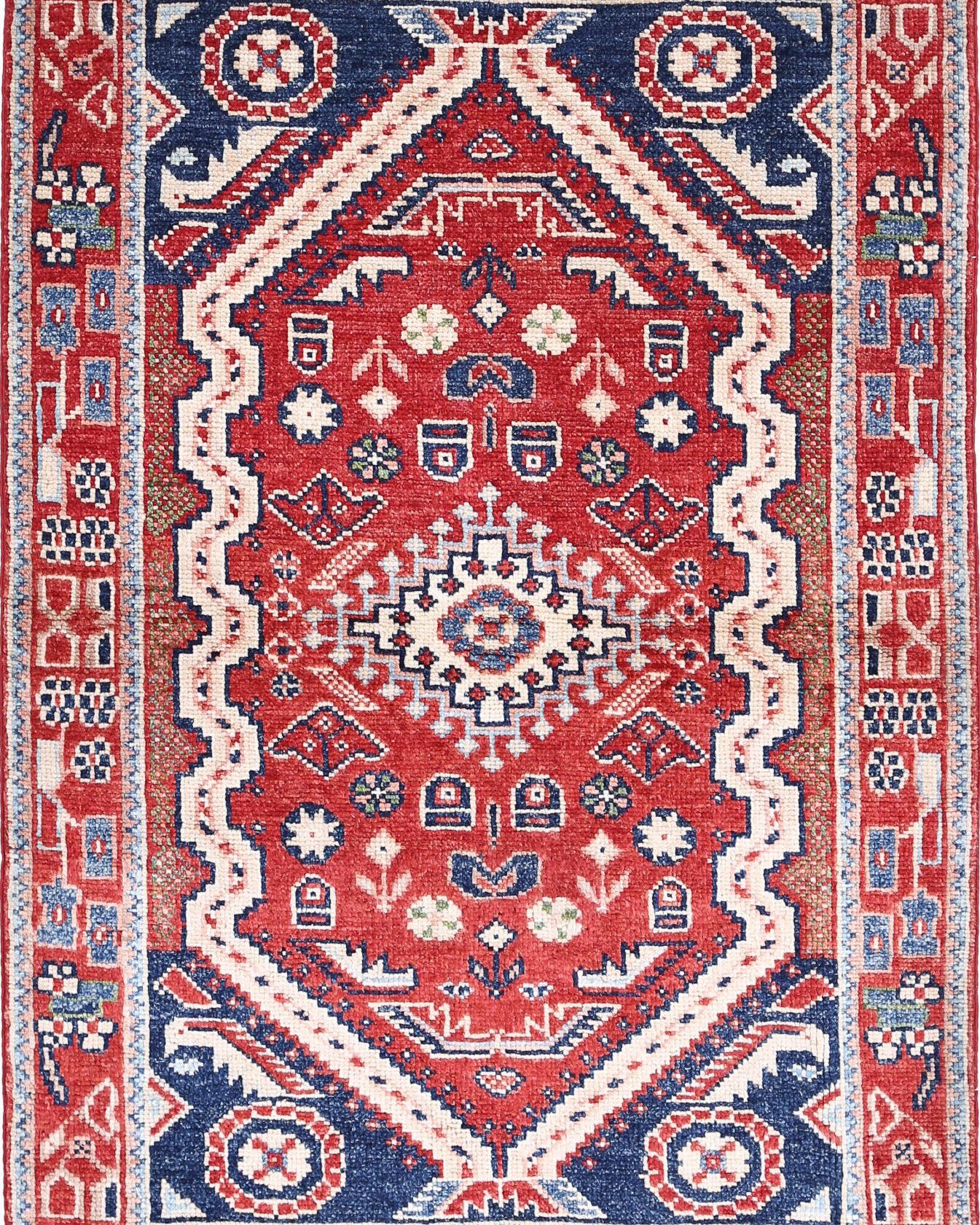 Hand Knotted Ziegler Farhan Gul Wool Rug - 3'4'' x 5'0''
