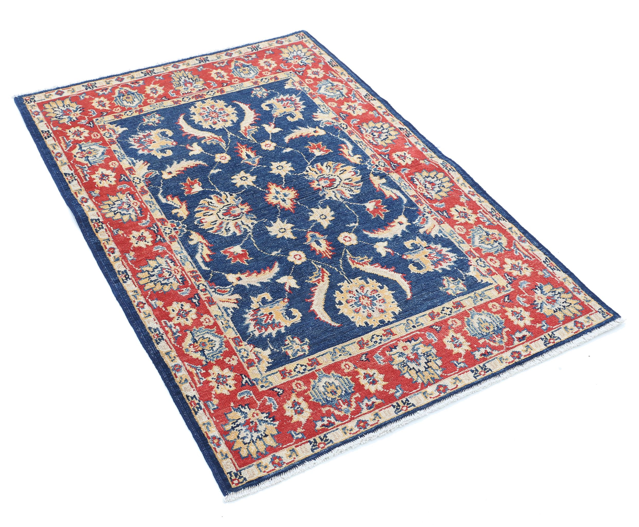 Hand Knotted Ziegler Farhan Gul Wool Rug - 3'3'' x 4'10''
