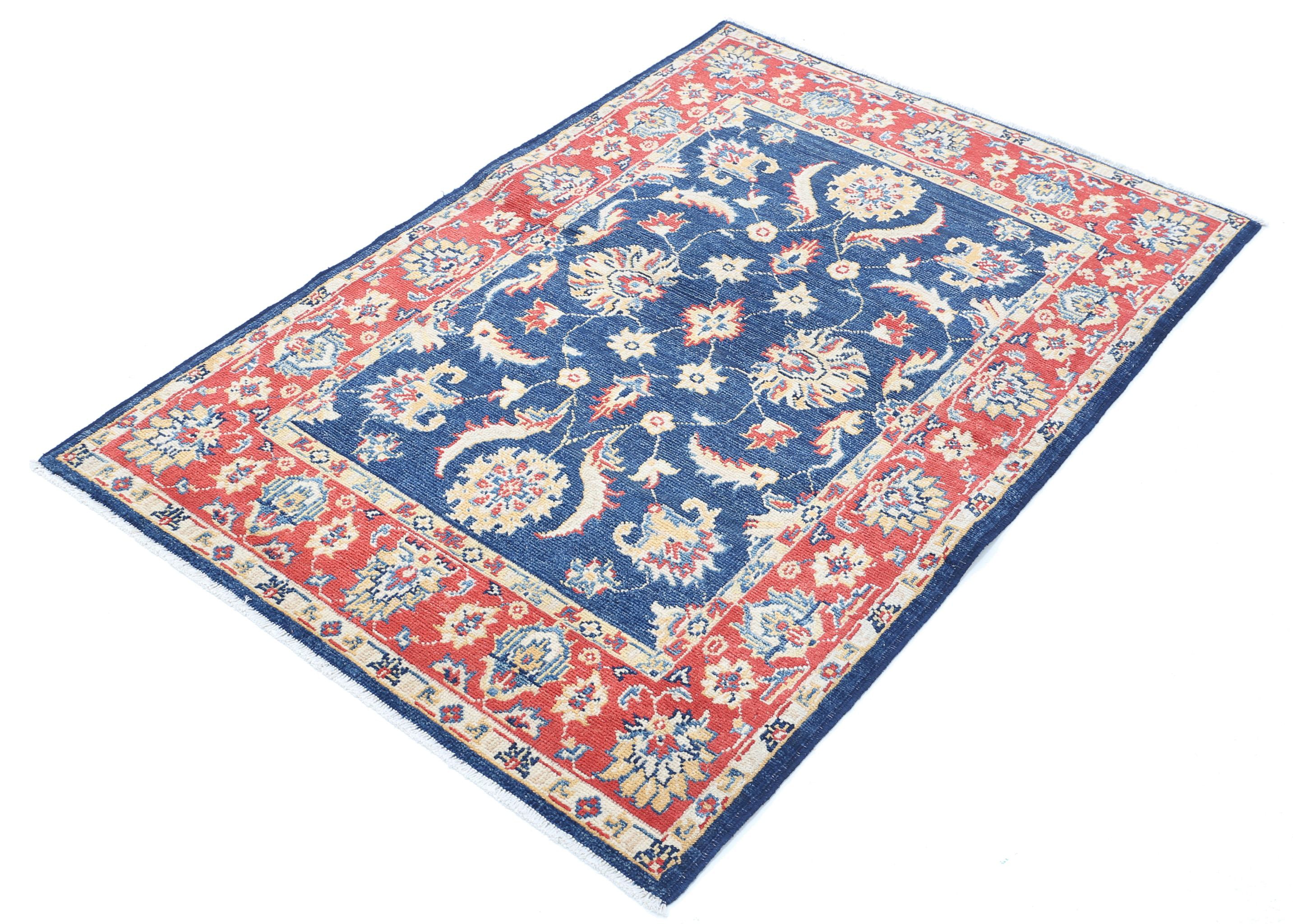 Hand Knotted Ziegler Farhan Gul Wool Rug - 3'3'' x 4'10''