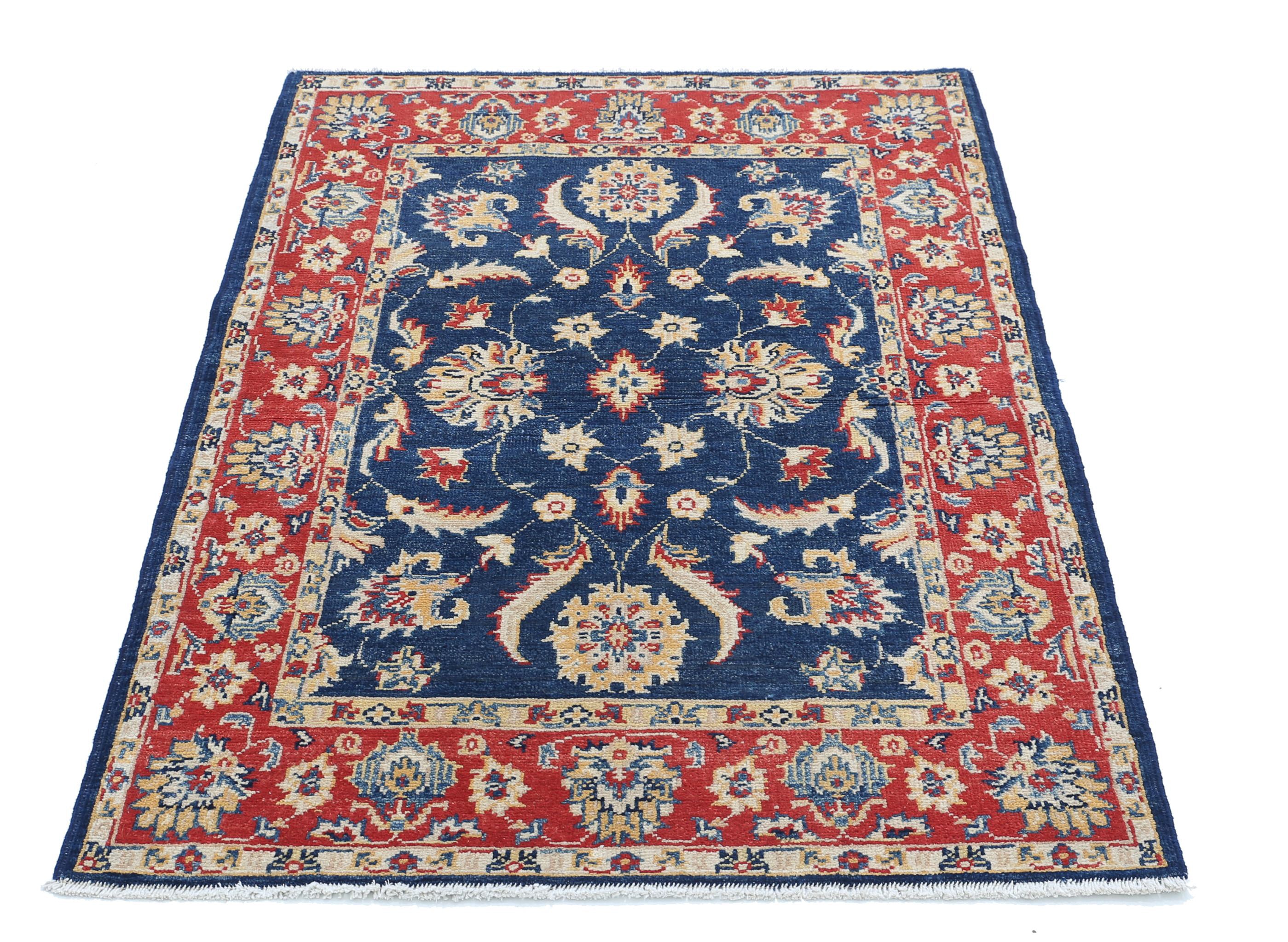Hand Knotted Ziegler Farhan Gul Wool Rug - 3'3'' x 4'10''