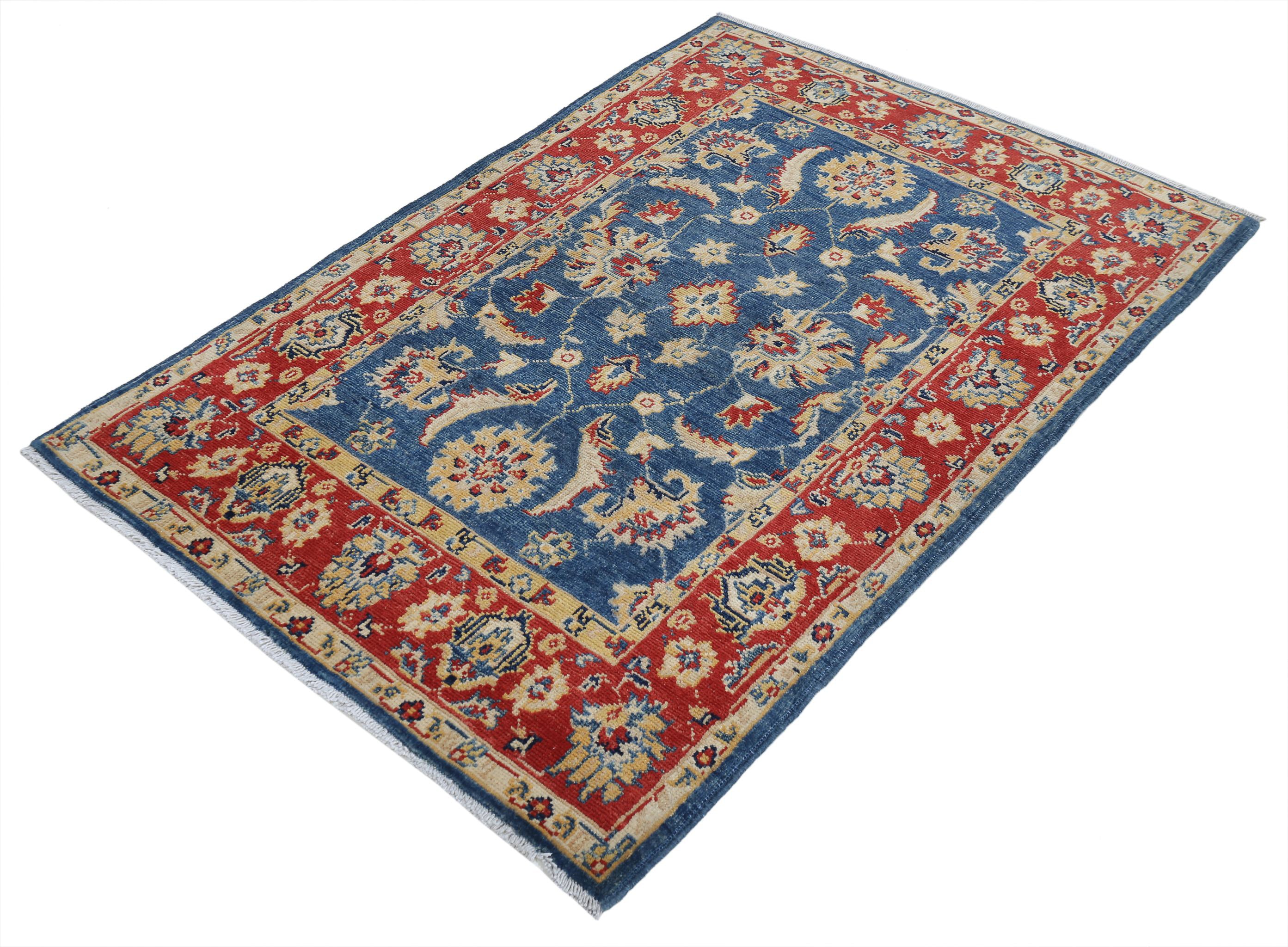 Alfombra de lana Ziegler Farhan Gul anudada a mano - 3'4'' x 4'9''