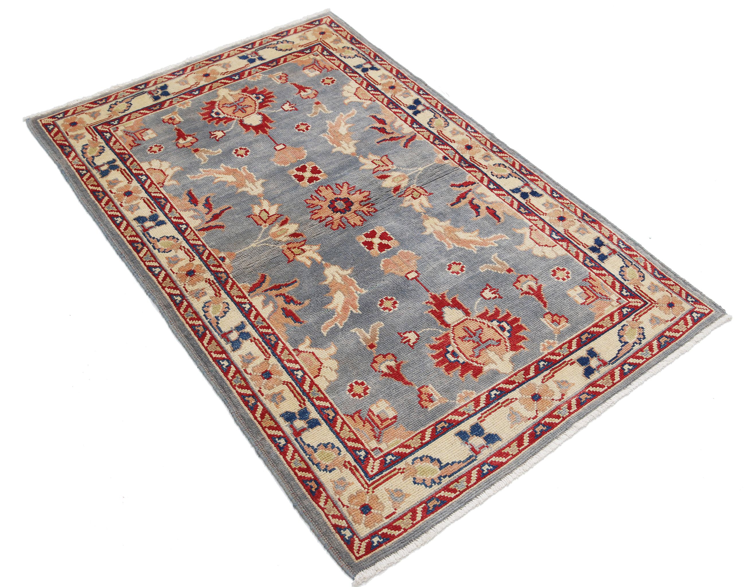 Alfombra de lana Ziegler Farhan Gul anudada a mano - 3'1'' x 4'8''