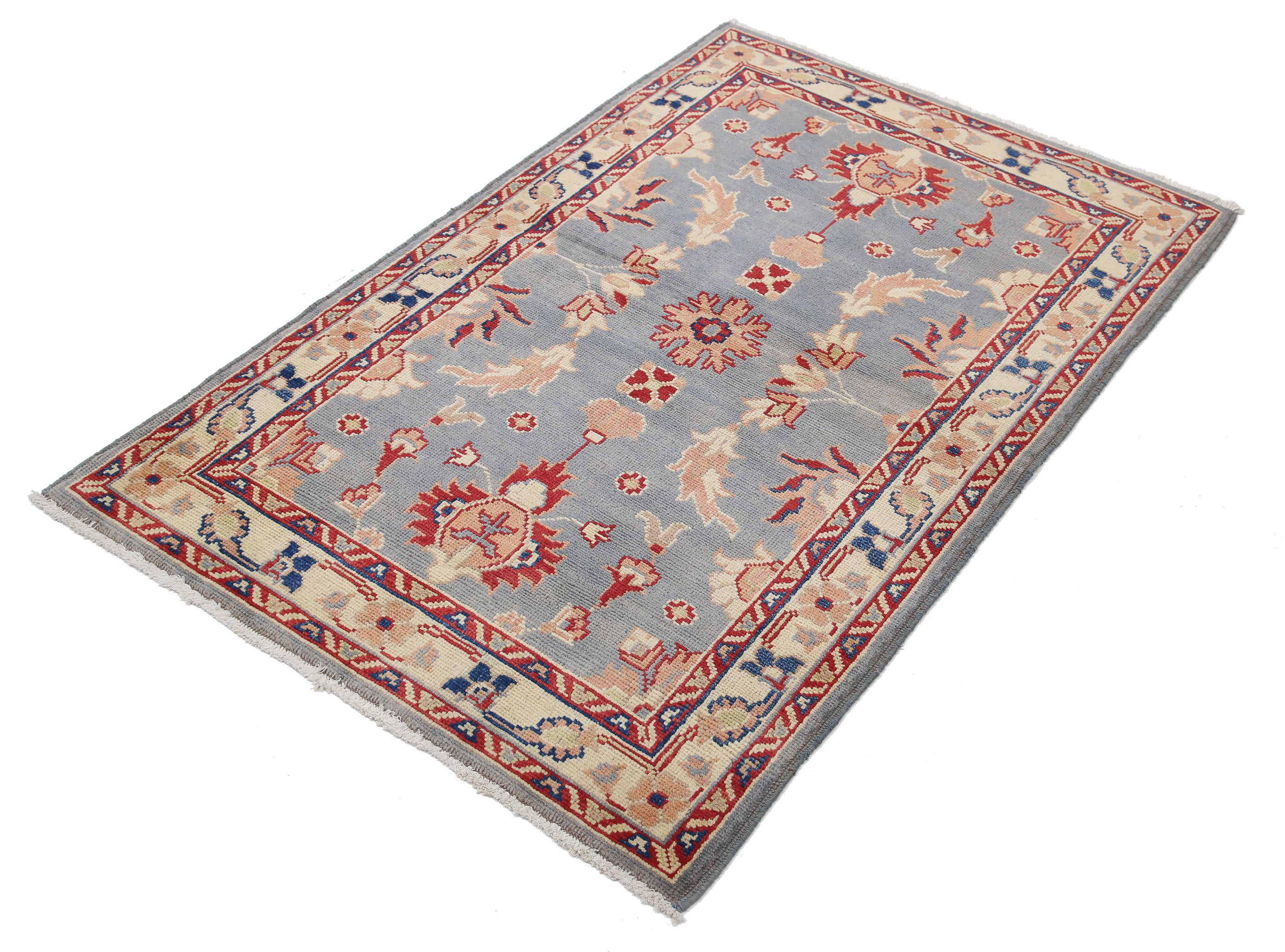 Alfombra de lana Ziegler Farhan Gul anudada a mano - 3'1'' x 4'8''
