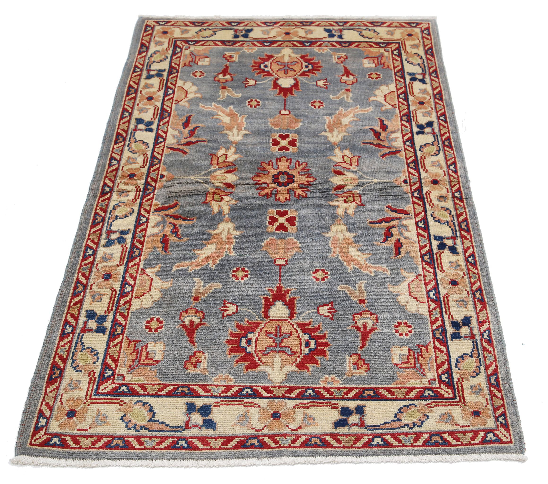 Alfombra de lana Ziegler Farhan Gul anudada a mano - 3'1'' x 4'8''