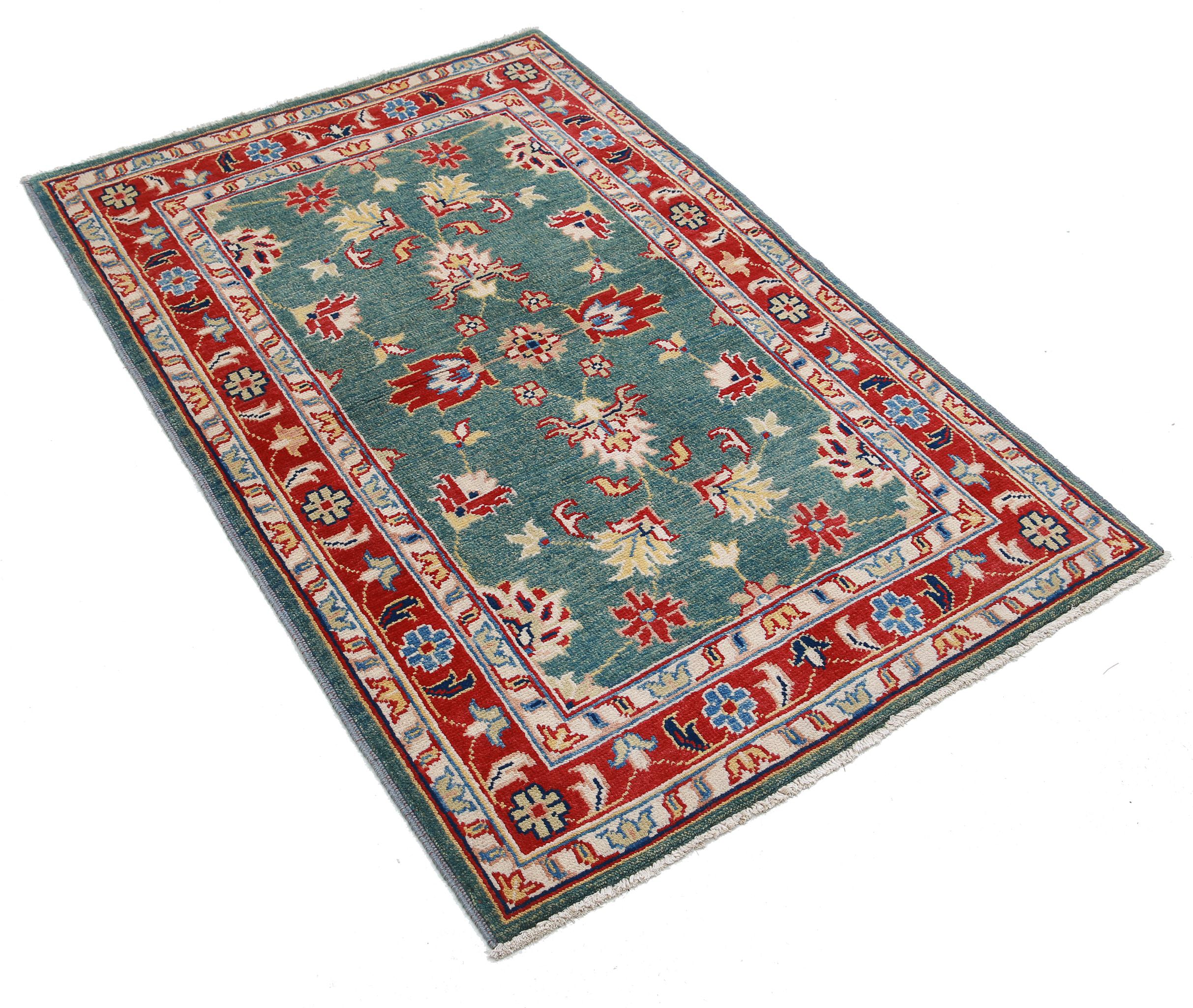 Alfombra de lana Ziegler Farhan Gul anudada a mano - 3'2'' x 4'10''