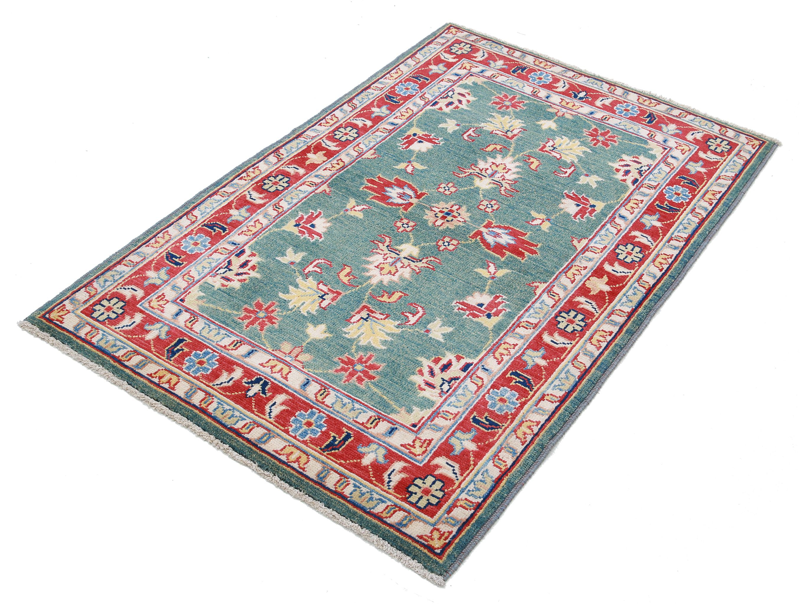 Alfombra de lana Ziegler Farhan Gul anudada a mano - 3'2'' x 4'10''