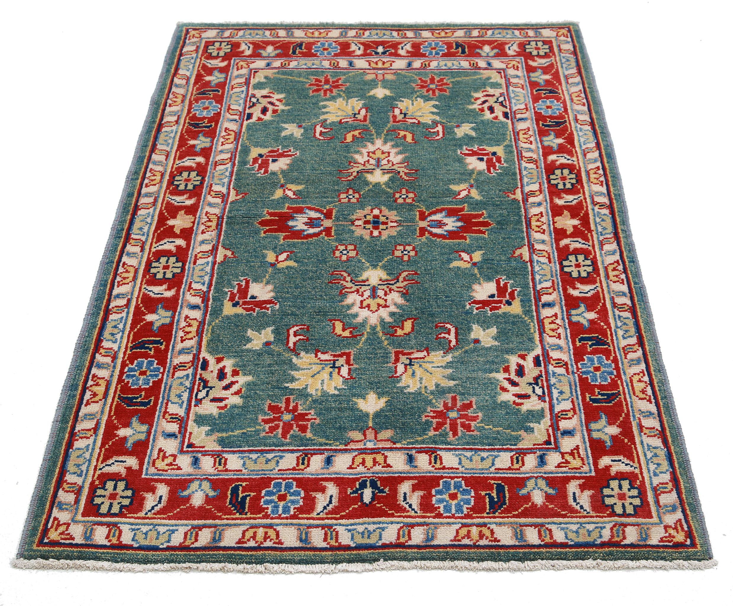 Alfombra de lana Ziegler Farhan Gul anudada a mano - 3'2'' x 4'10''