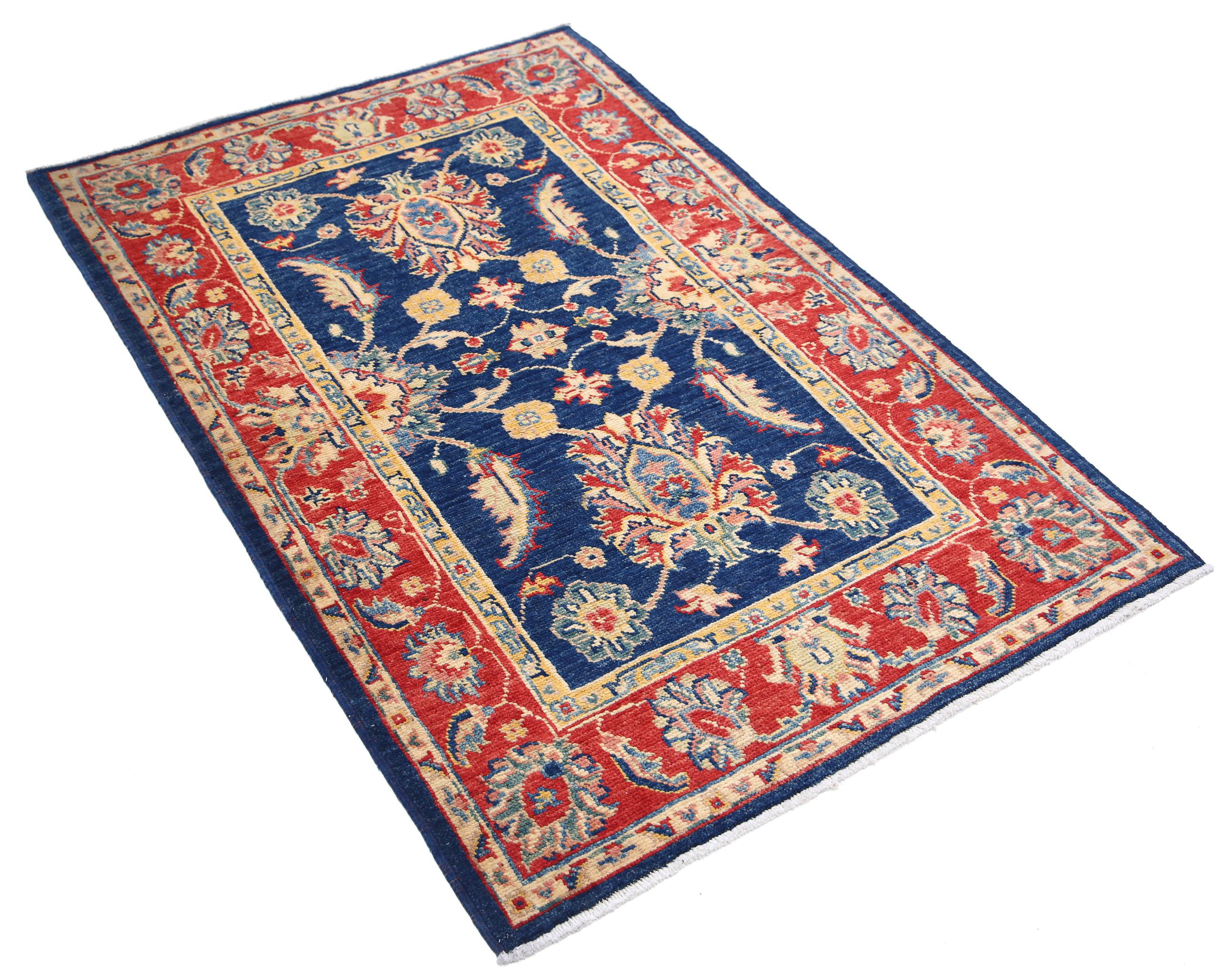 Alfombra de lana Ziegler Farhan Gul anudada a mano - 3'4'' x 5'1''