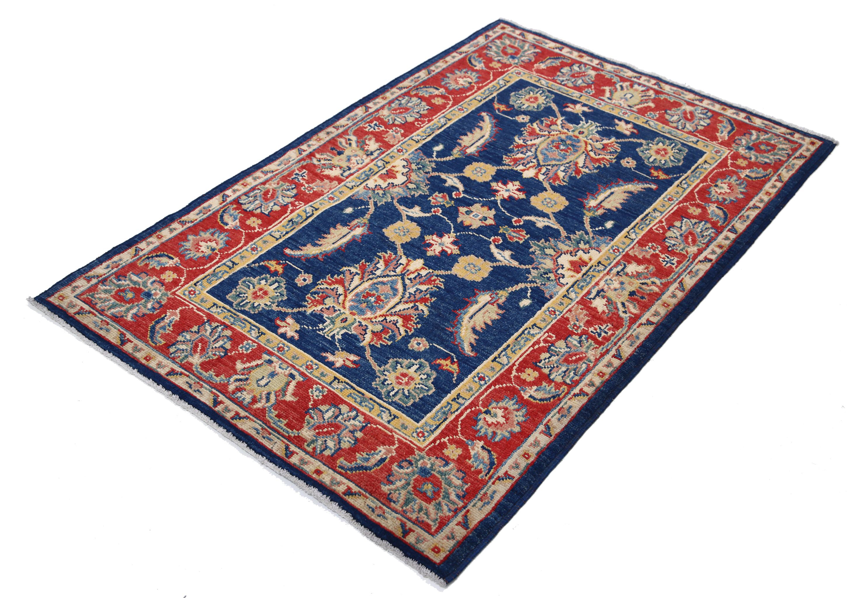 Alfombra de lana Ziegler Farhan Gul anudada a mano - 3'4'' x 5'1''