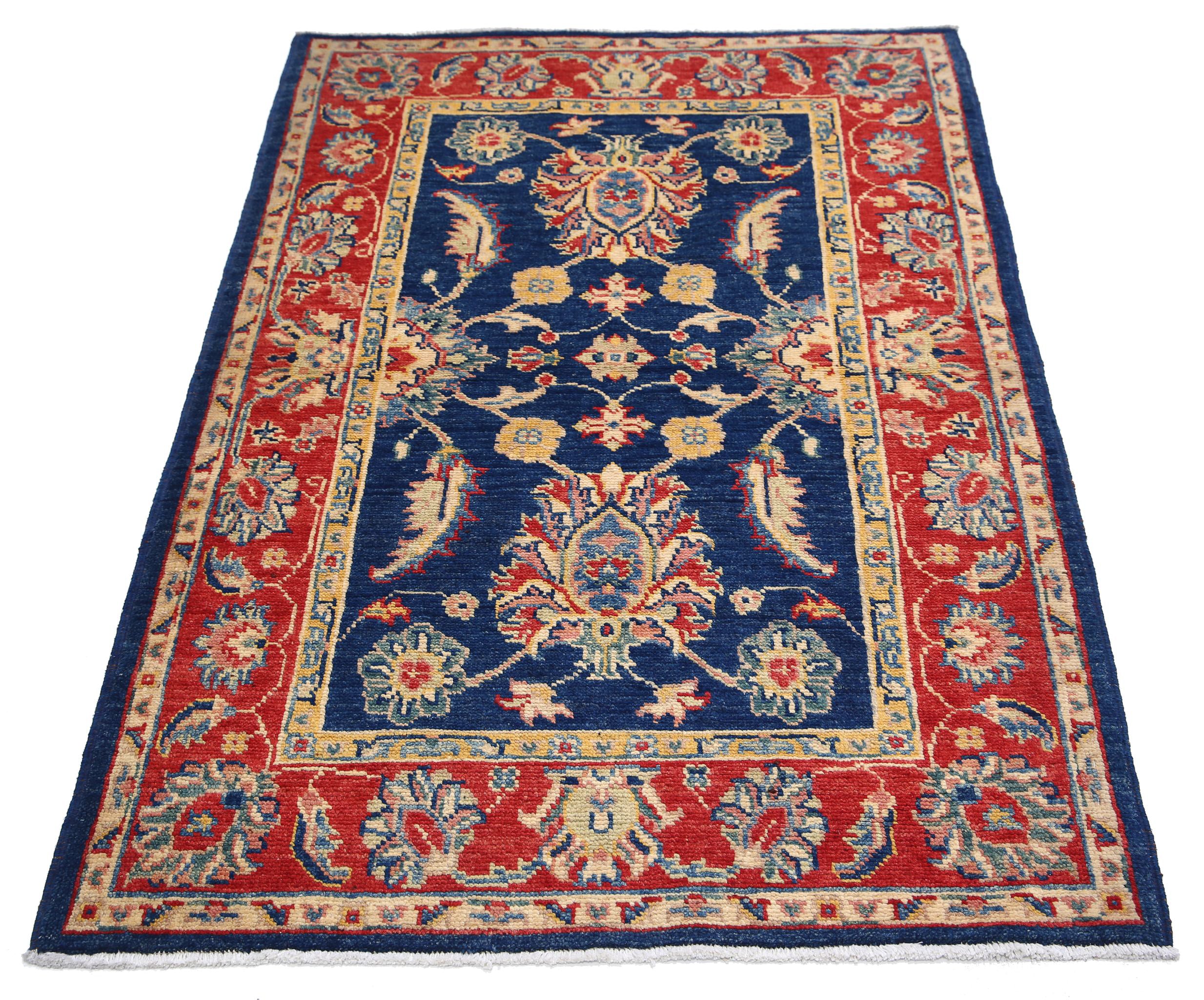 Alfombra de lana Ziegler Farhan Gul anudada a mano - 3'4'' x 5'1''