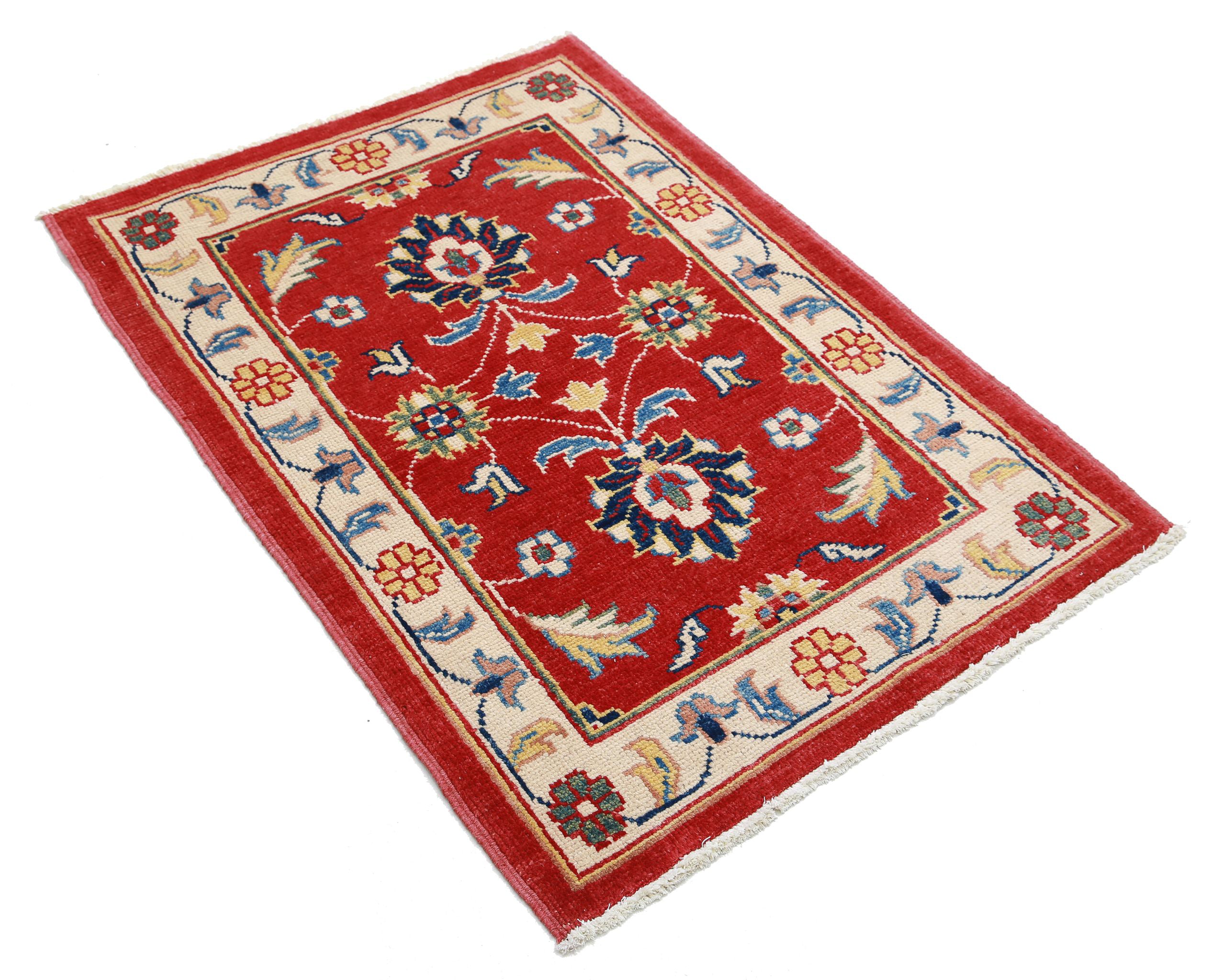 Alfombra de lana Ziegler Farhan Gul anudada a mano - 2'7'' x 3'7''