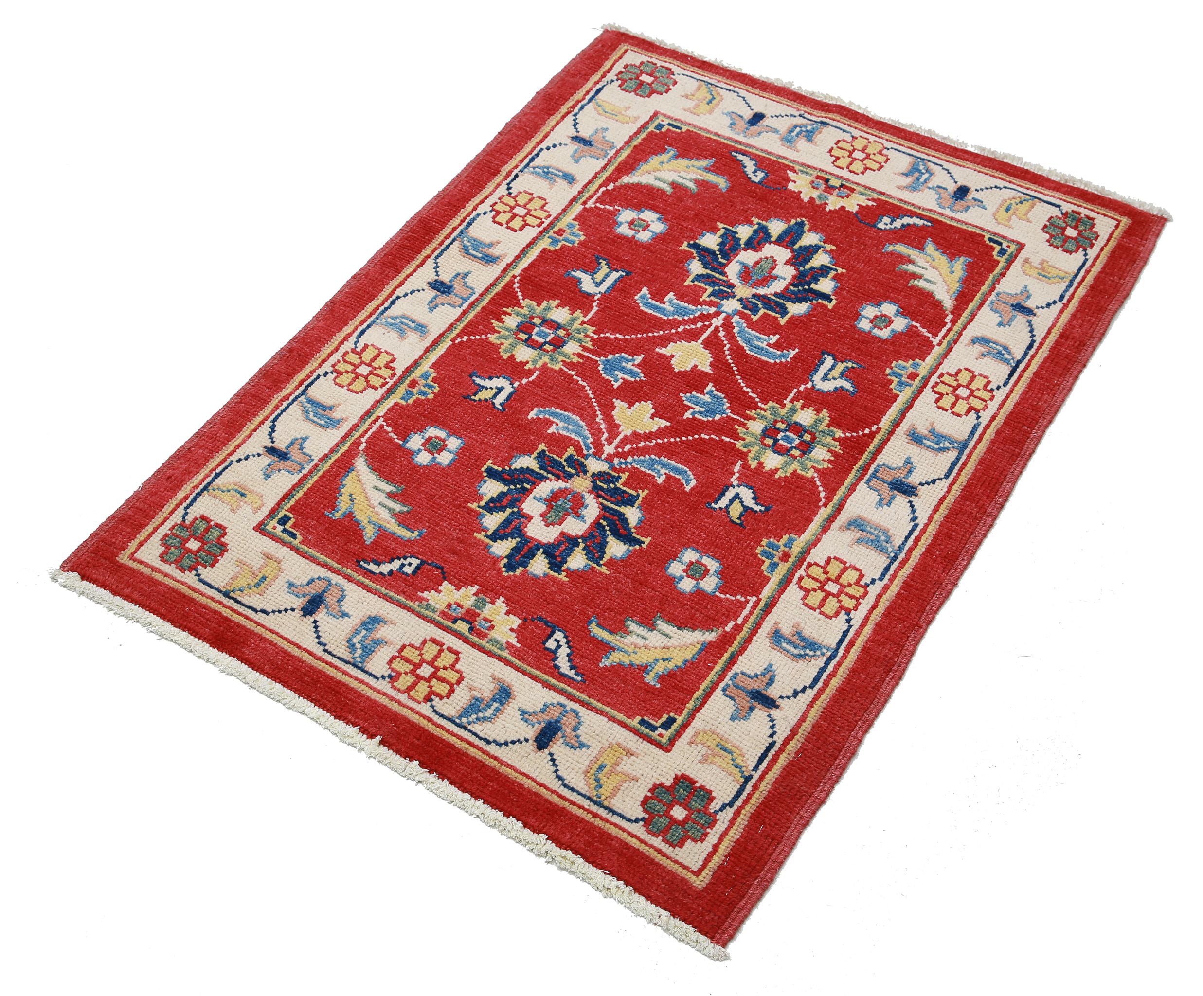 Alfombra de lana Ziegler Farhan Gul anudada a mano - 2'7'' x 3'7''