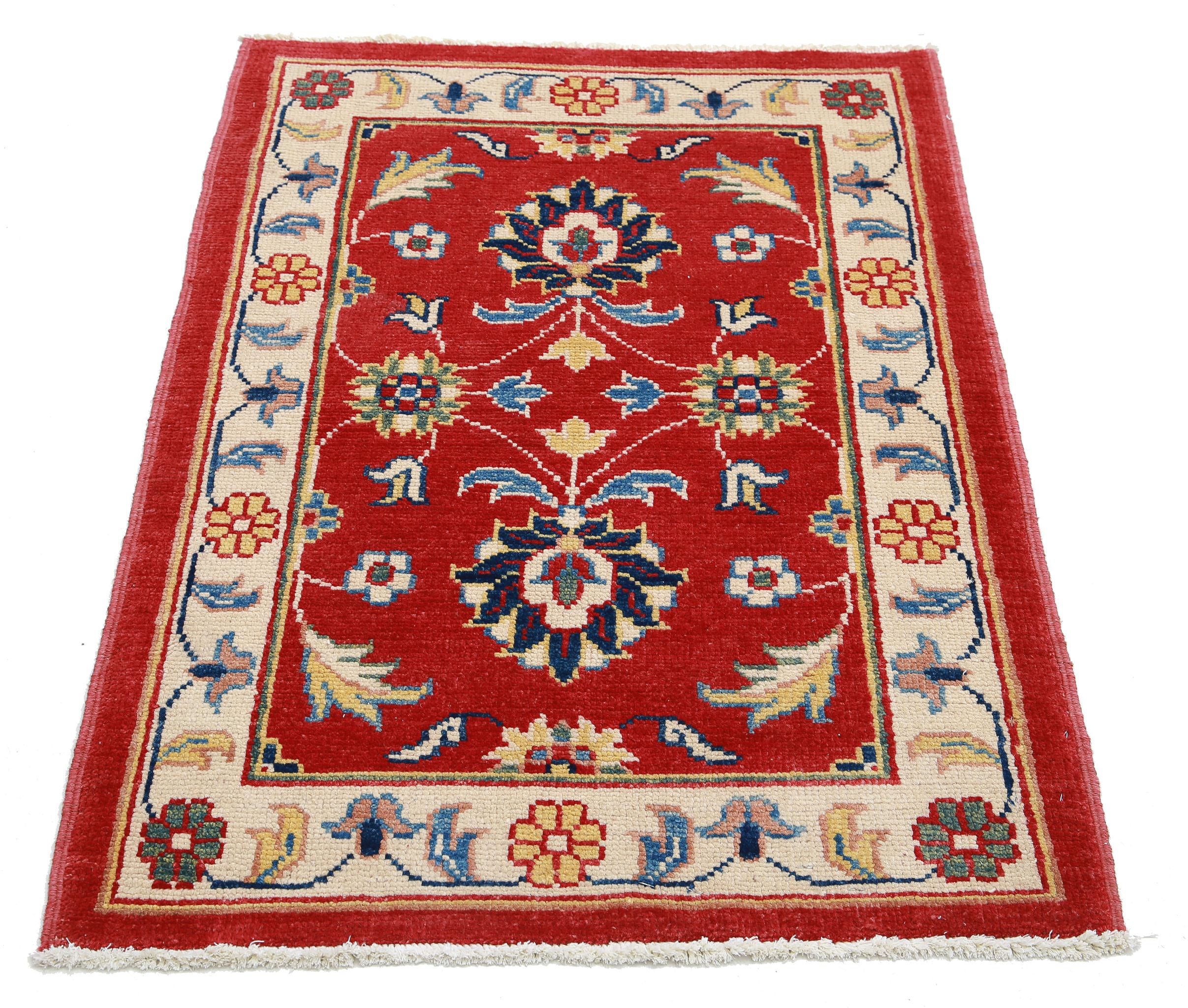 Alfombra de lana Ziegler Farhan Gul anudada a mano - 2'7'' x 3'7''