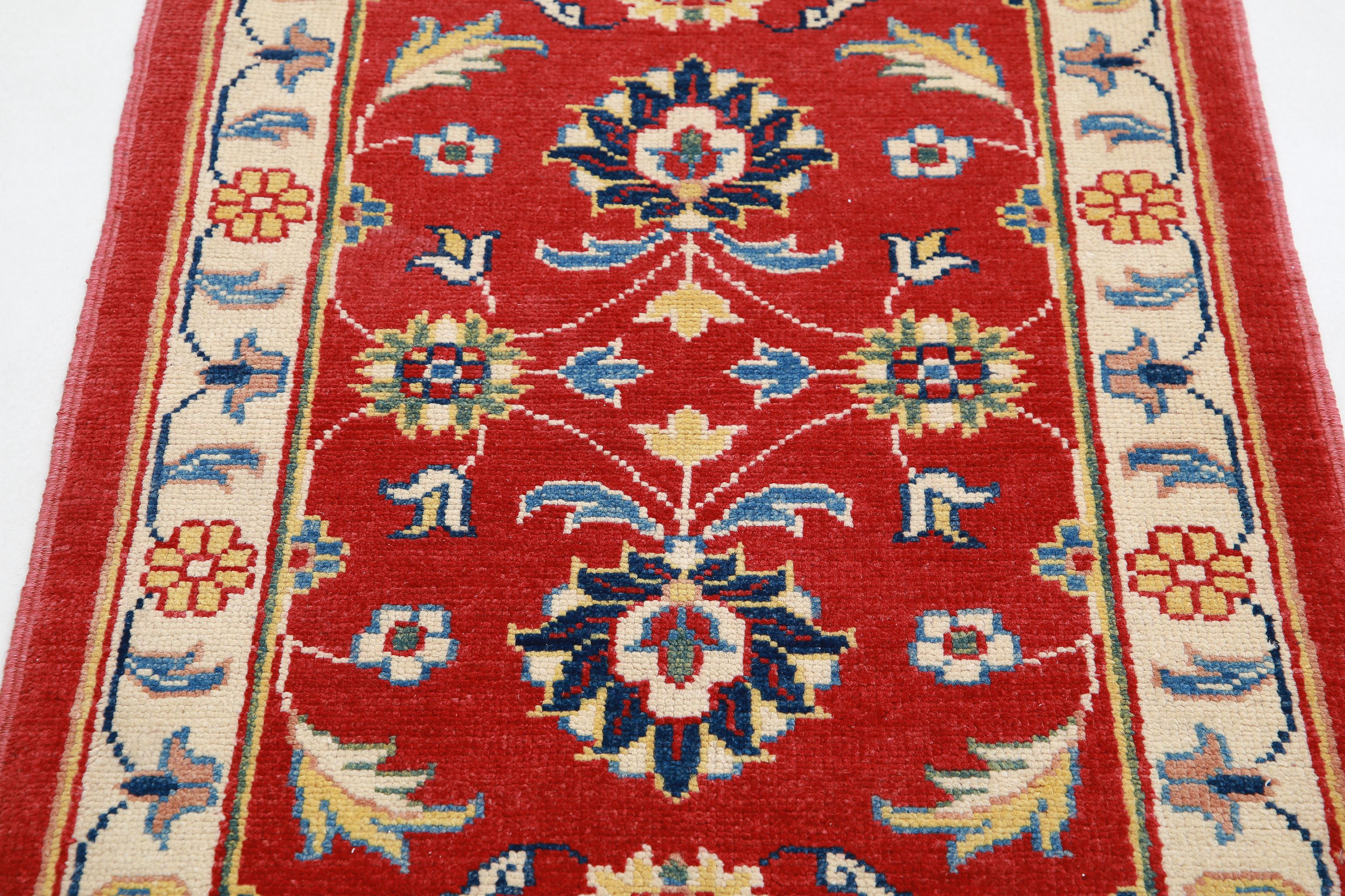 Alfombra de lana Ziegler Farhan Gul anudada a mano - 2'7'' x 3'7''