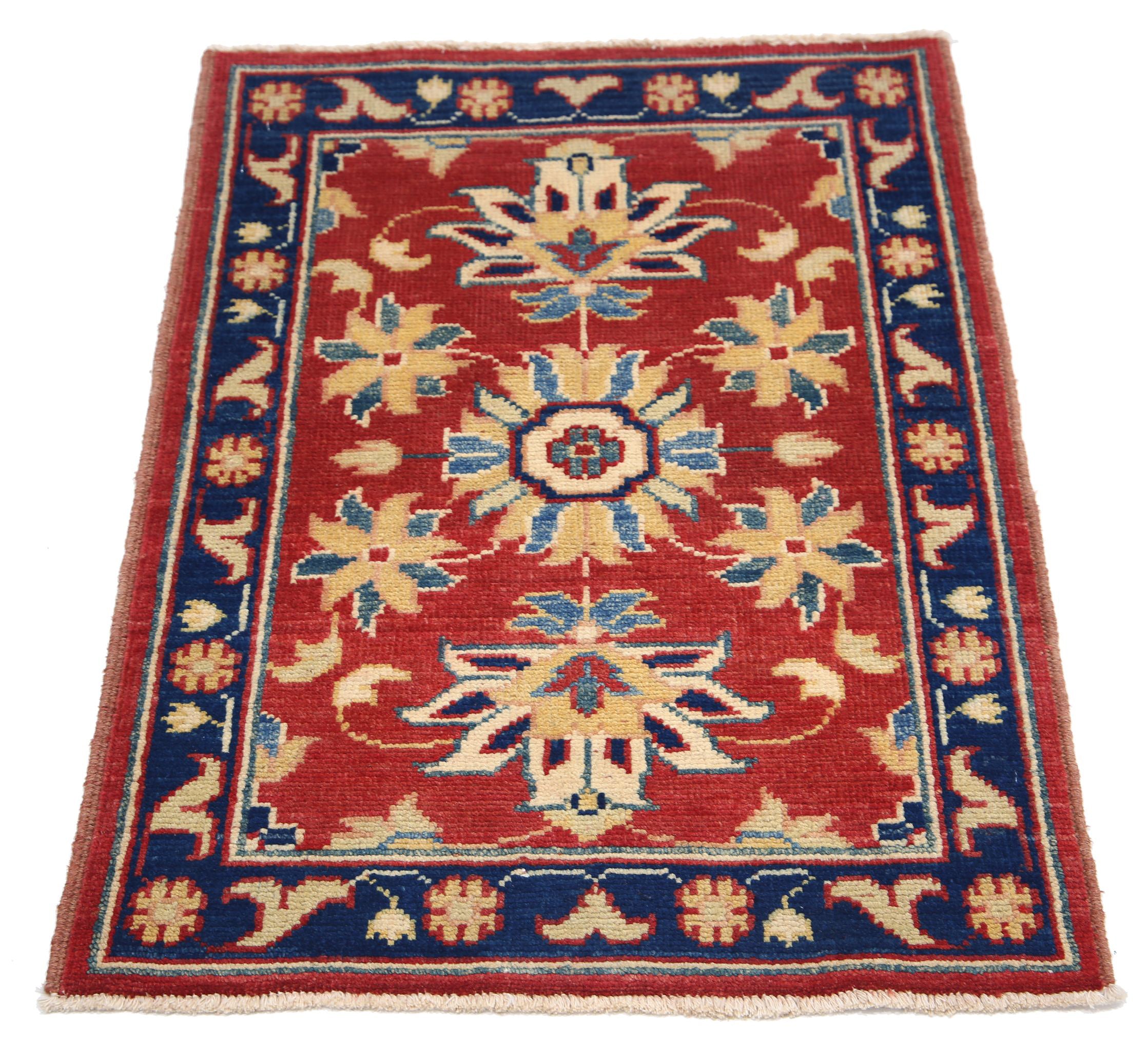 Hand Knotted Ziegler Farhan Gul Wool Rug - 2'11'' x 2'2''