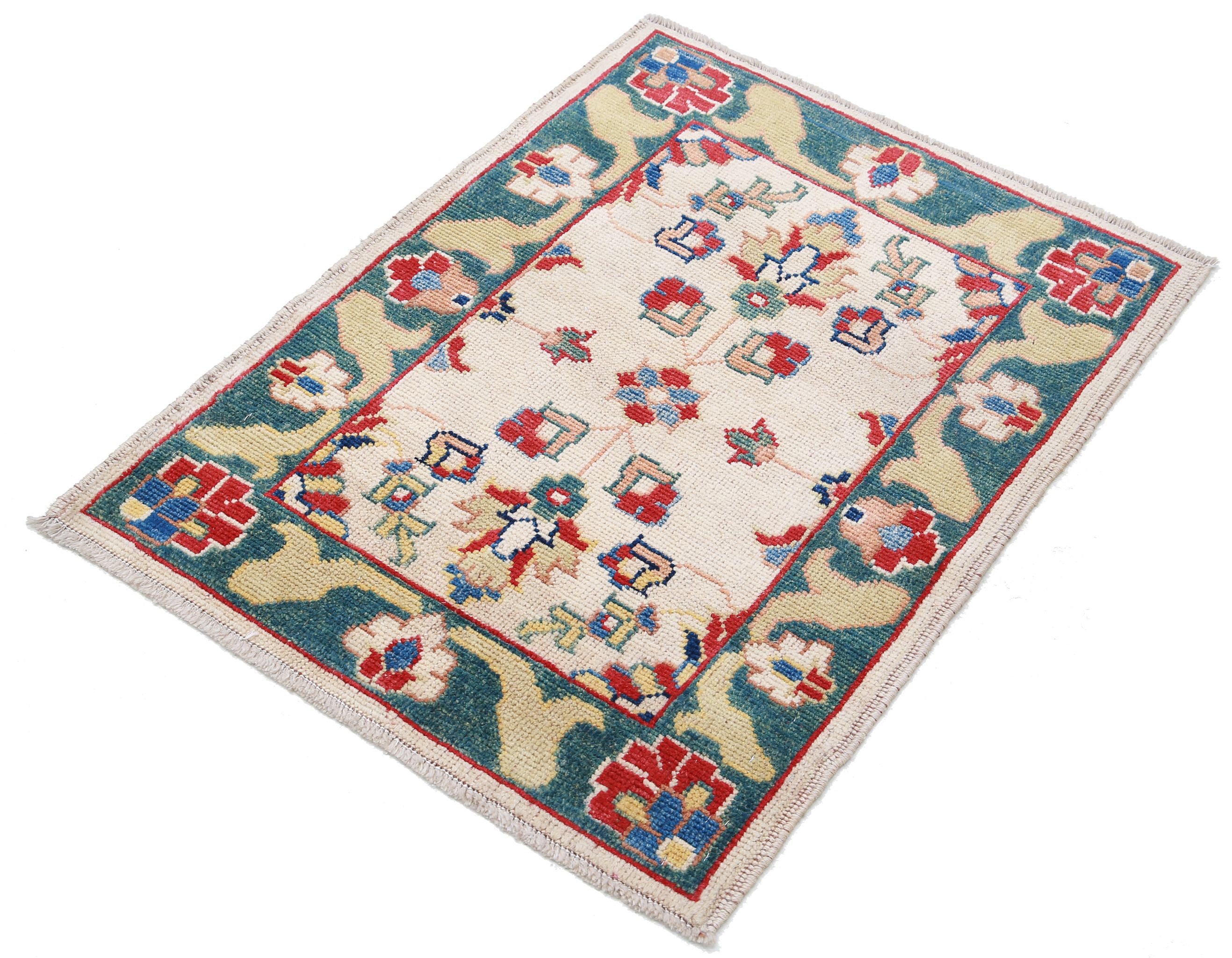 Alfombra de lana Ziegler Farhan Gul anudada a mano - 2'10'' x 2'3''