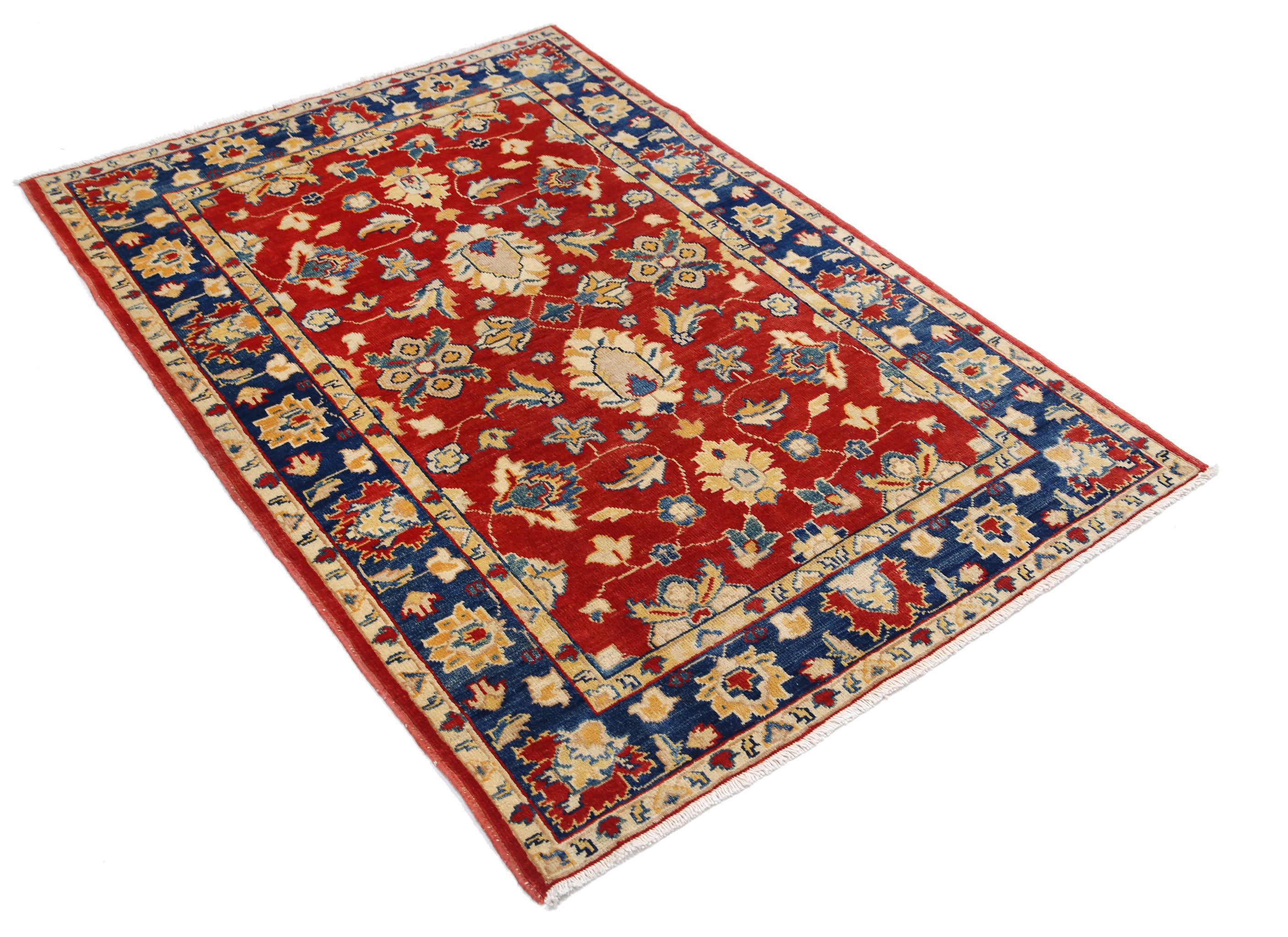 Hand Knotted Ziegler Farhan Gul Wool Rug - 3'11'' x 6'6''