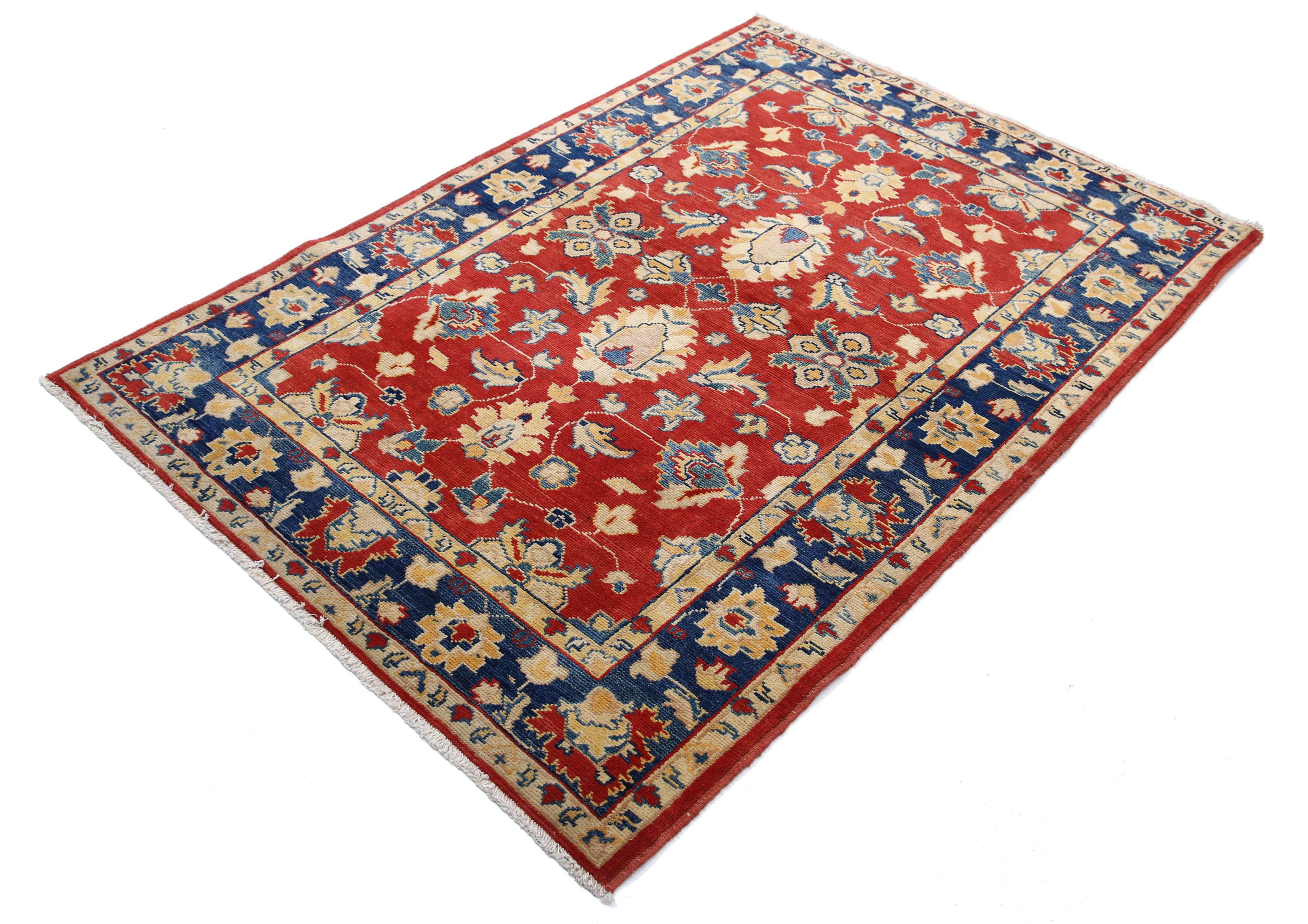Hand Knotted Ziegler Farhan Gul Wool Rug - 3'11'' x 6'6''