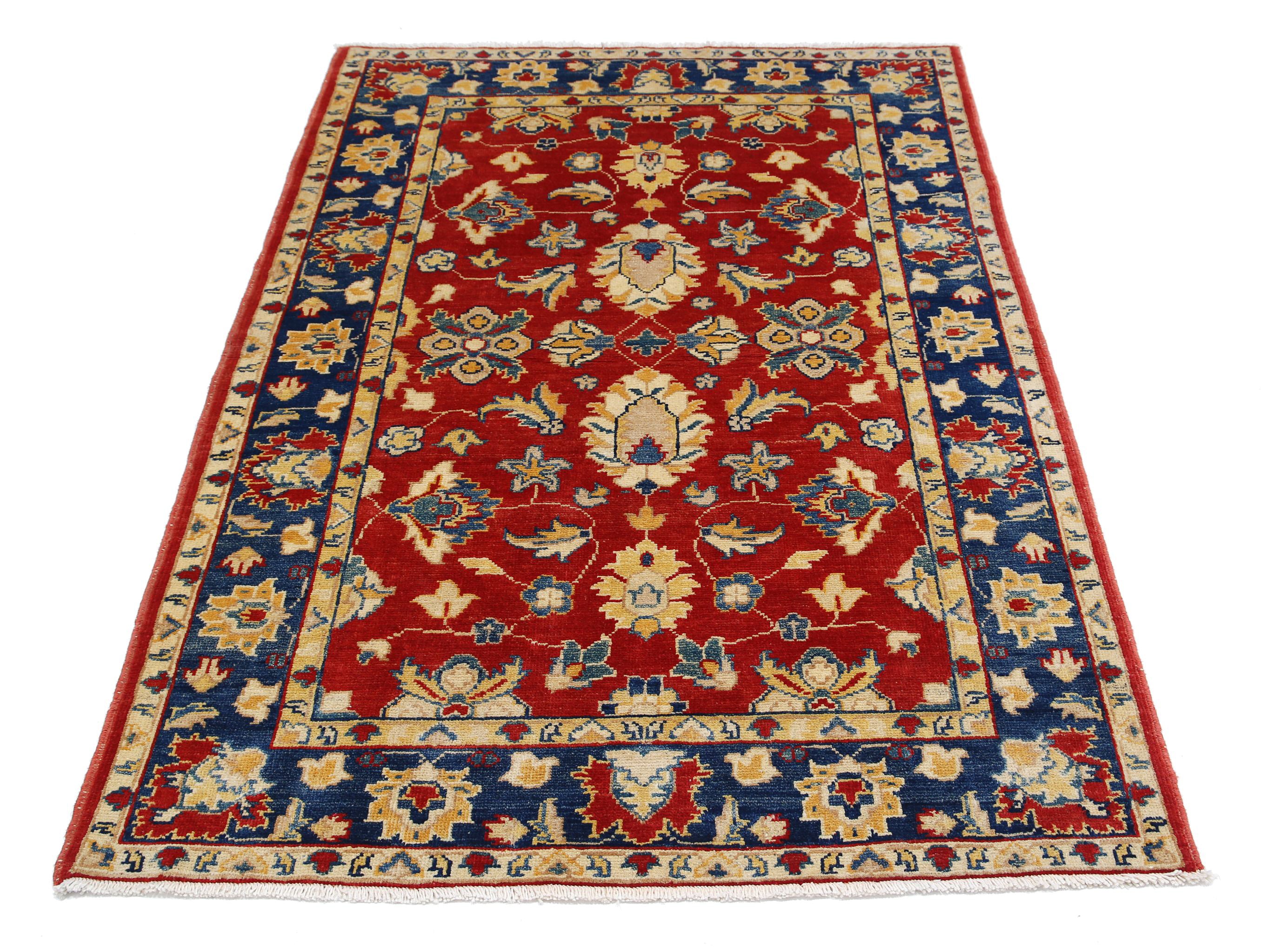 Hand Knotted Ziegler Farhan Gul Wool Rug - 3'11'' x 6'6''