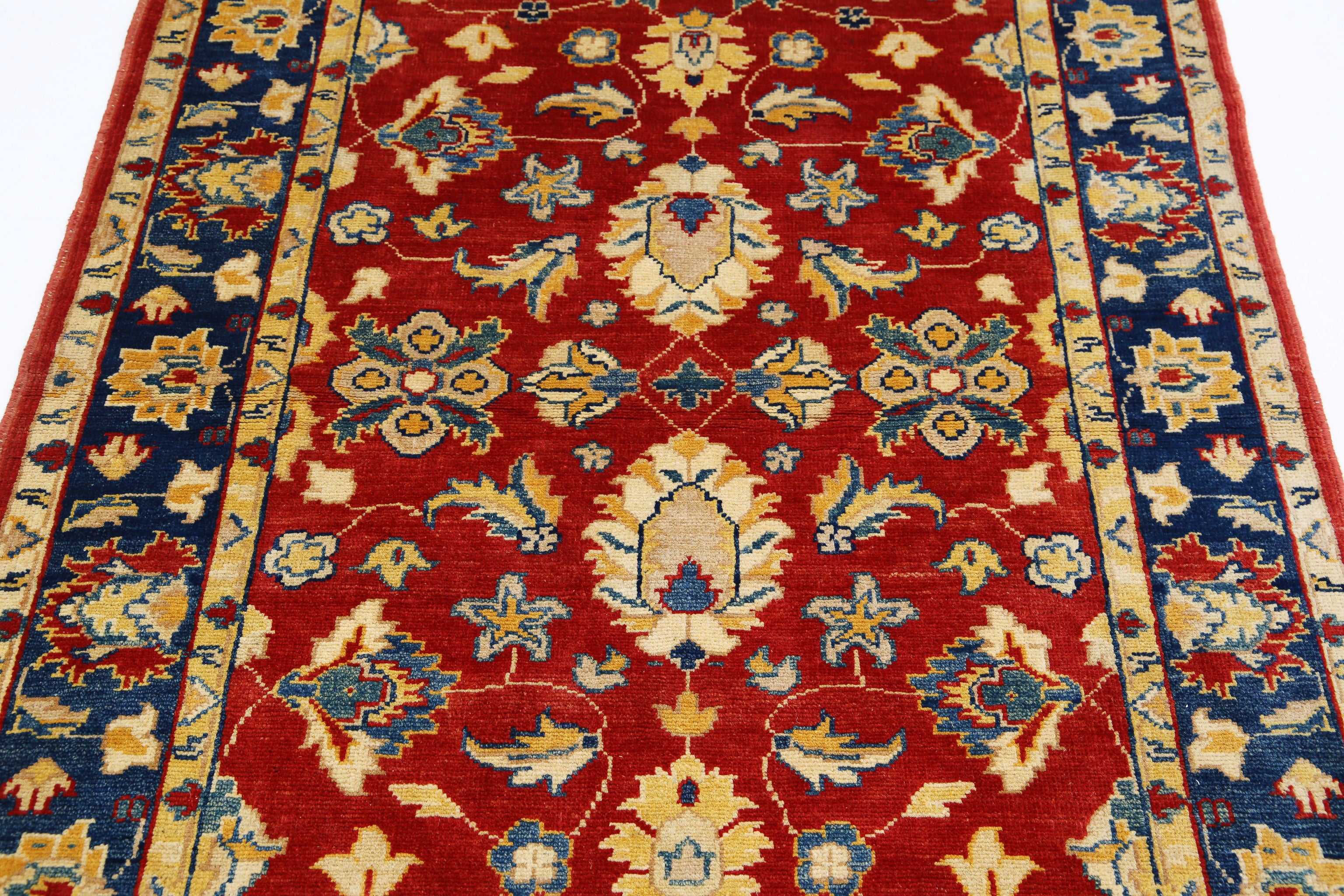 Hand Knotted Ziegler Farhan Gul Wool Rug - 3'11'' x 6'6''