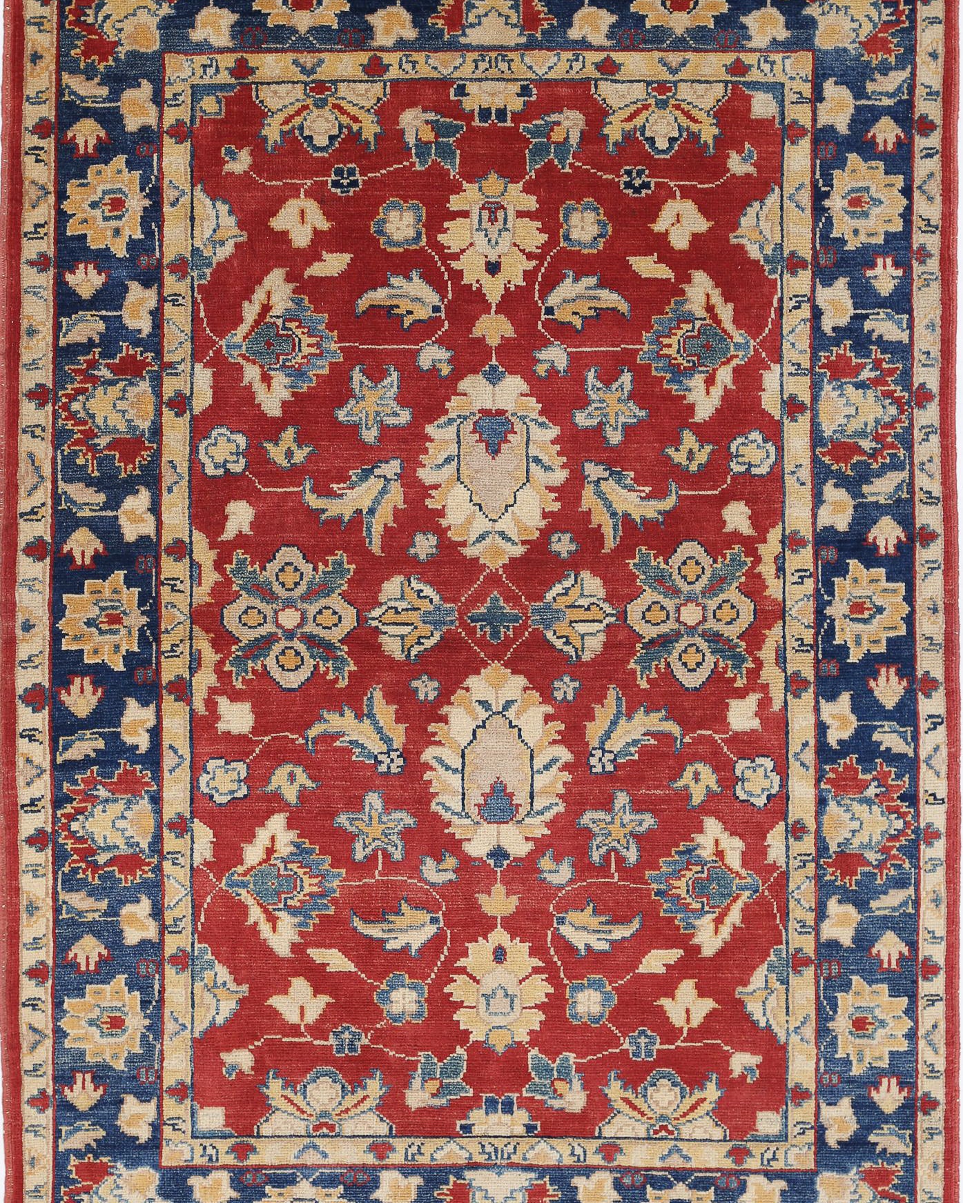 Hand Knotted Ziegler Farhan Gul Wool Rug - 3'11'' x 6'6''