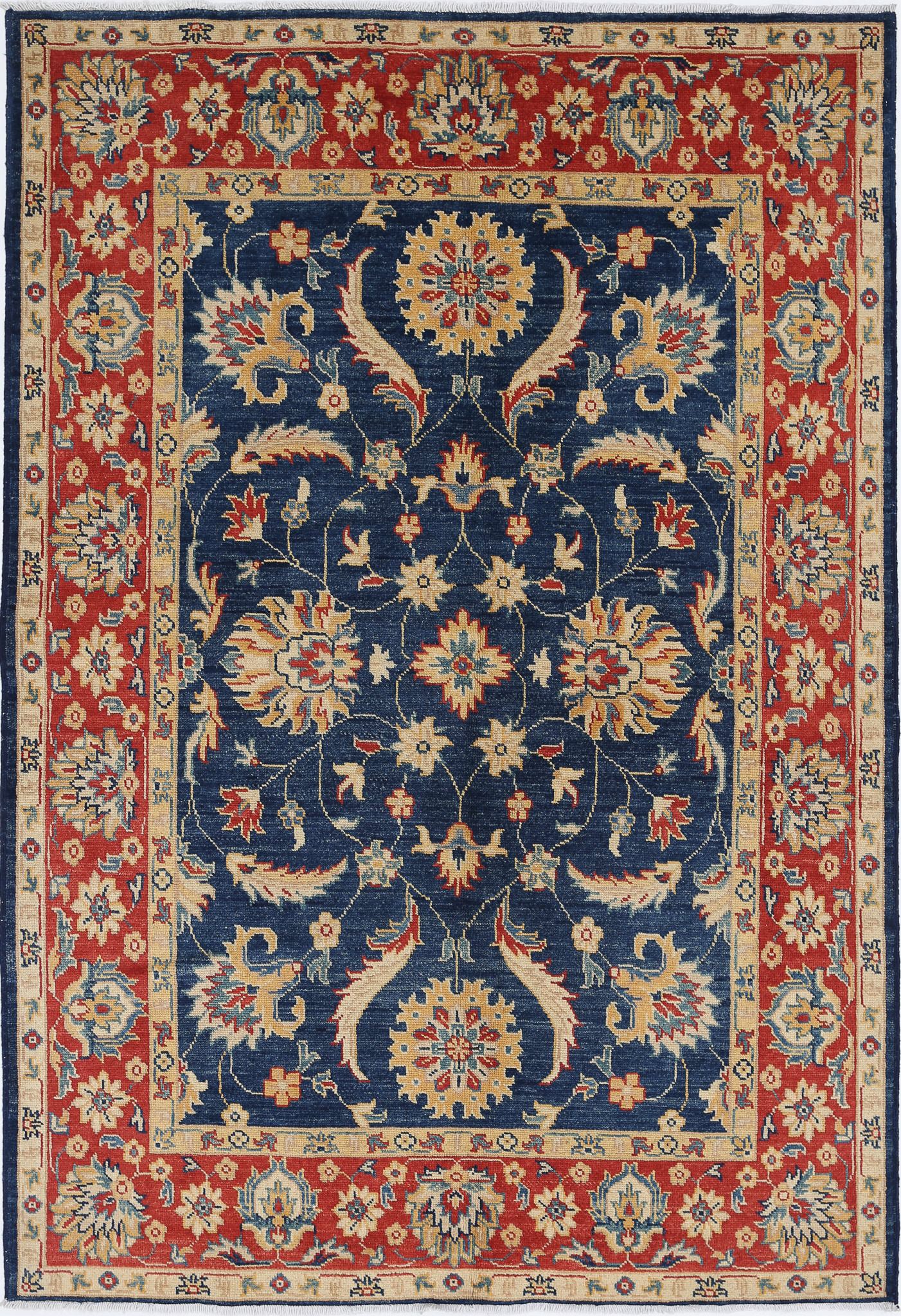 Hand Knotted Ziegler Farhan Gul Wool Rug - 4'9'' x 7'1''