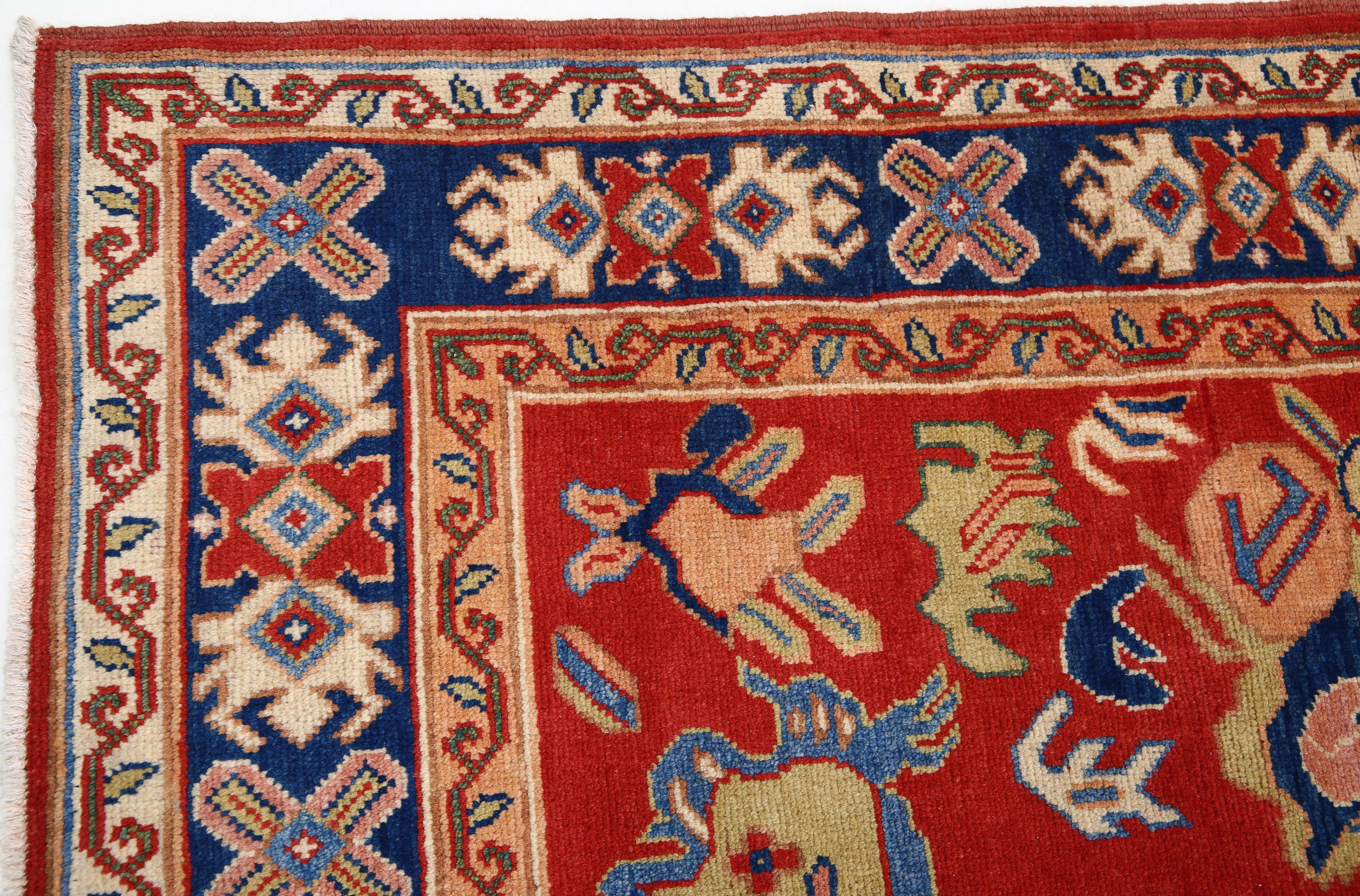 Hand Knotted Ziegler Farhan Gul Wool Rug - 5'0'' x 6'4''