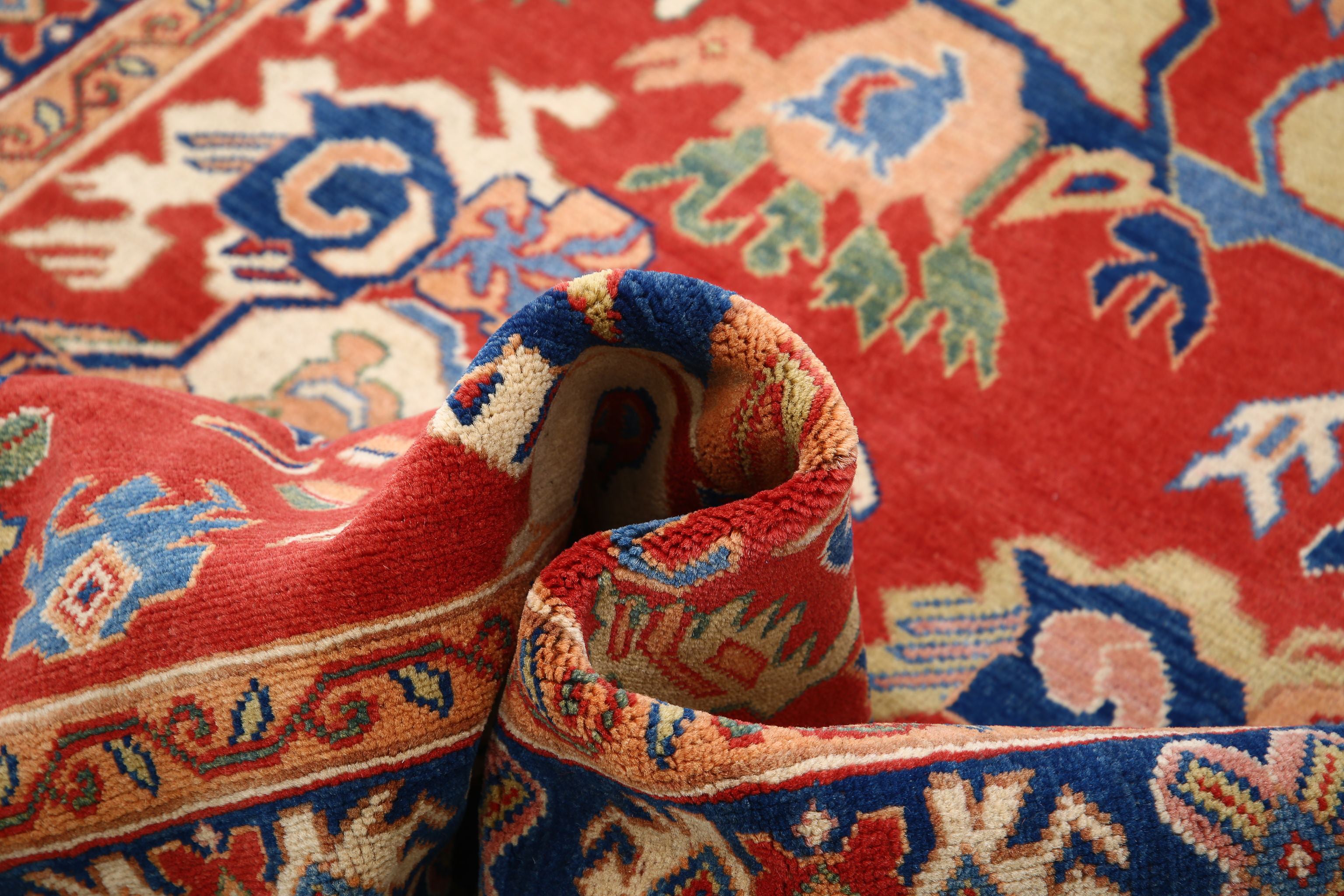Hand Knotted Ziegler Farhan Gul Wool Rug - 5'0'' x 6'4''