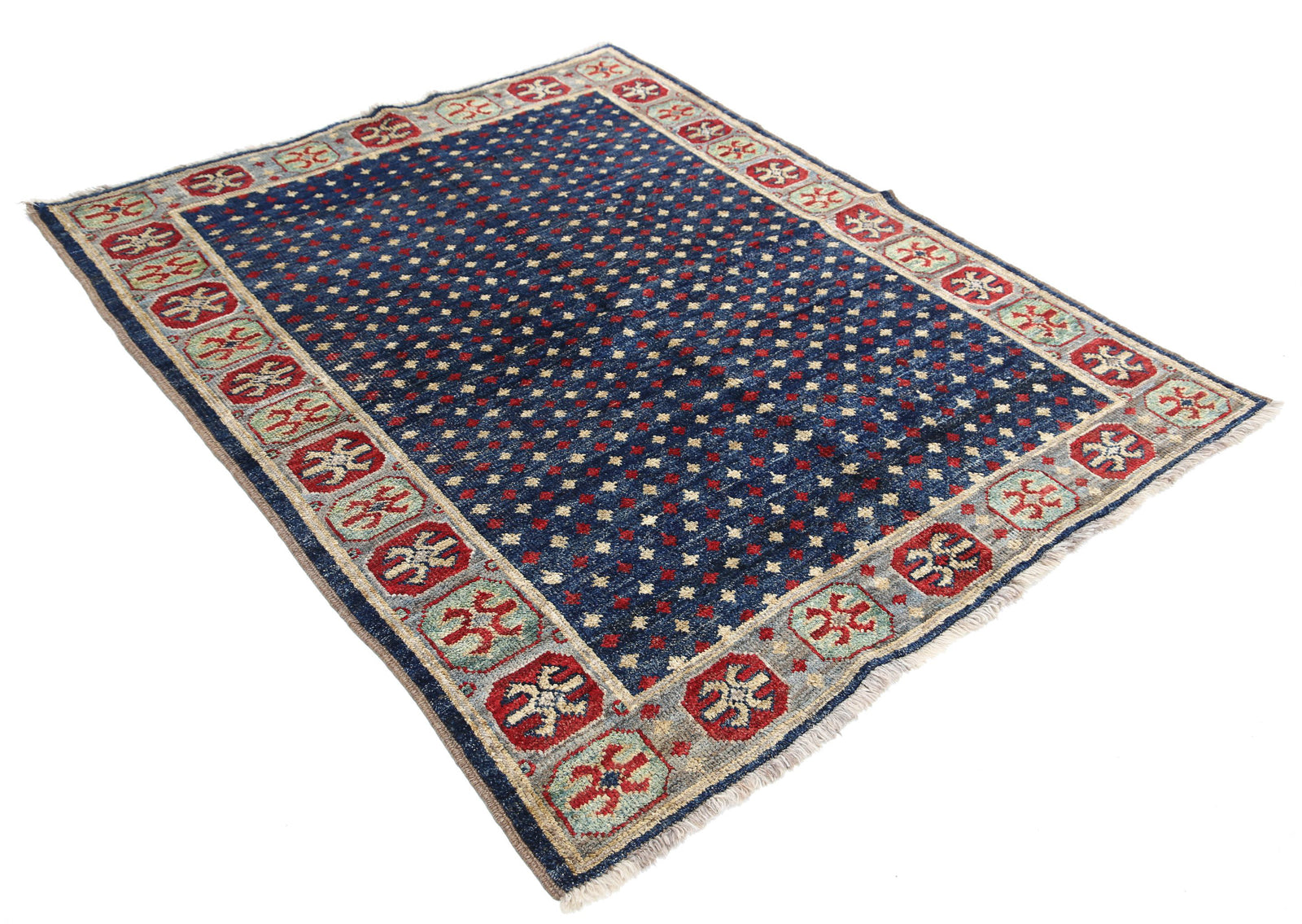 Hand Knotted Ziegler Farhan Gul Wool Rug - 6'6'' x 9'7''