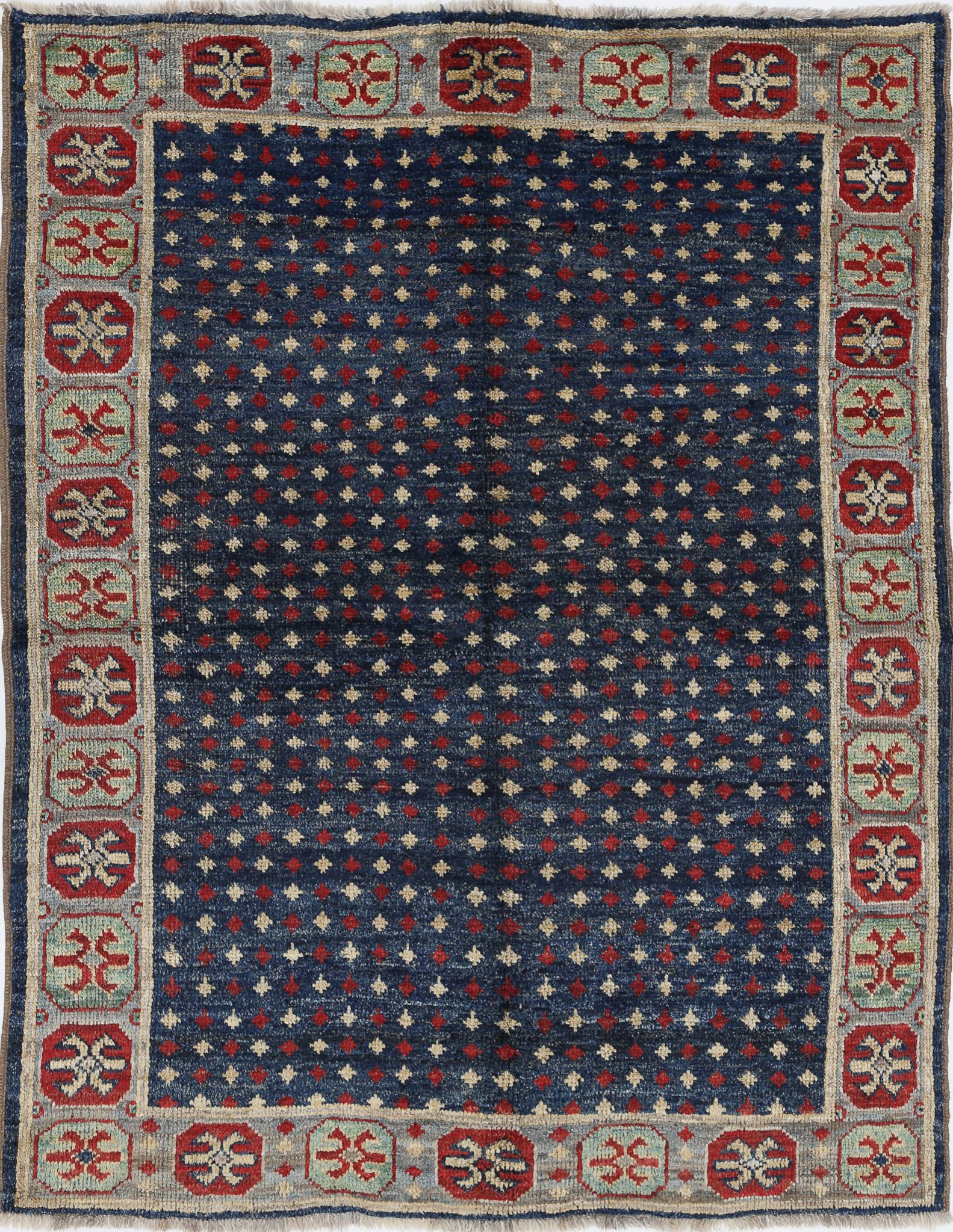 Hand Knotted Ziegler Farhan Gul Wool Rug - 6'6'' x 9'7''