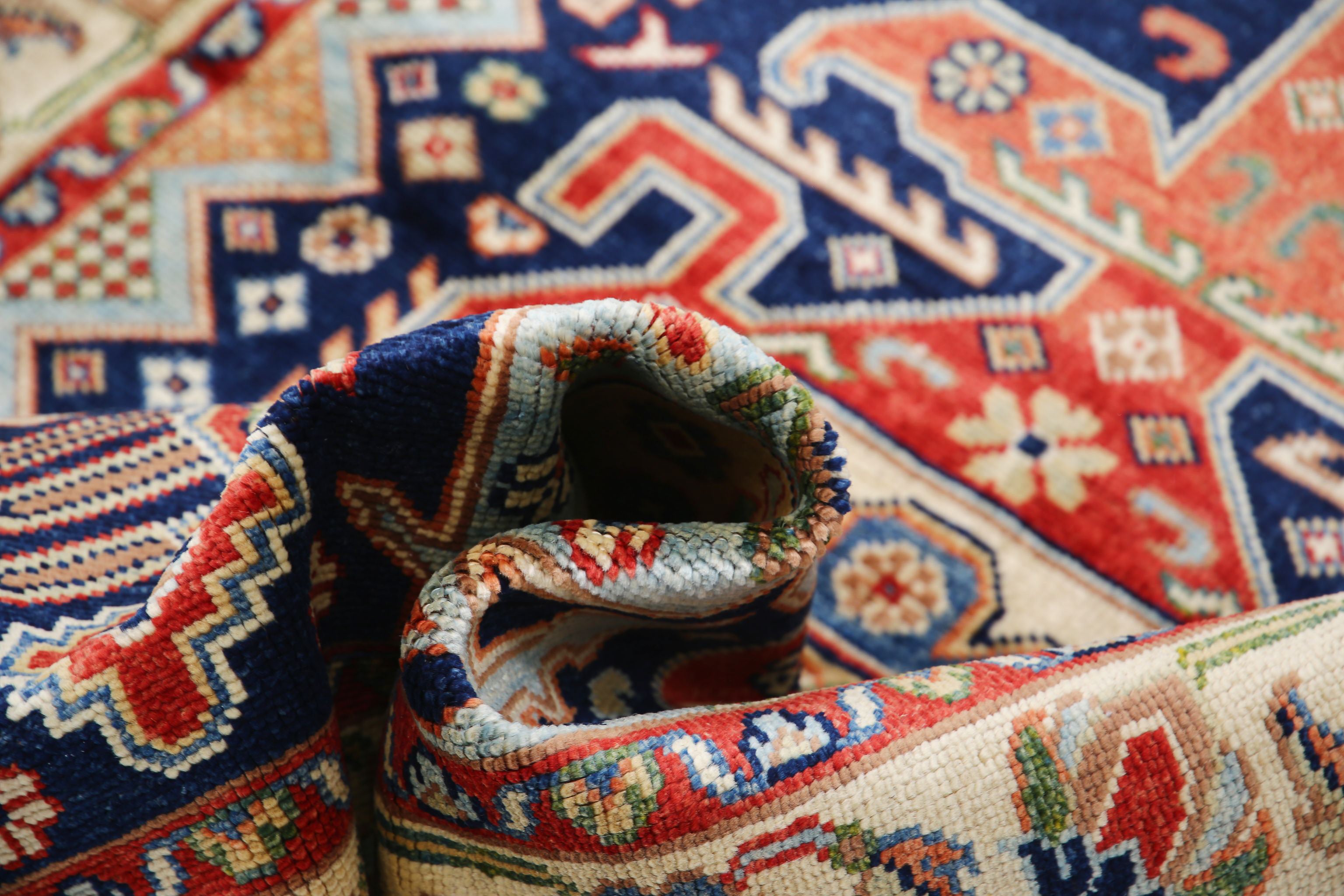 Hand Knotted Ziegler Farhan Gul Wool Rug - 4'2'' x 5'10''